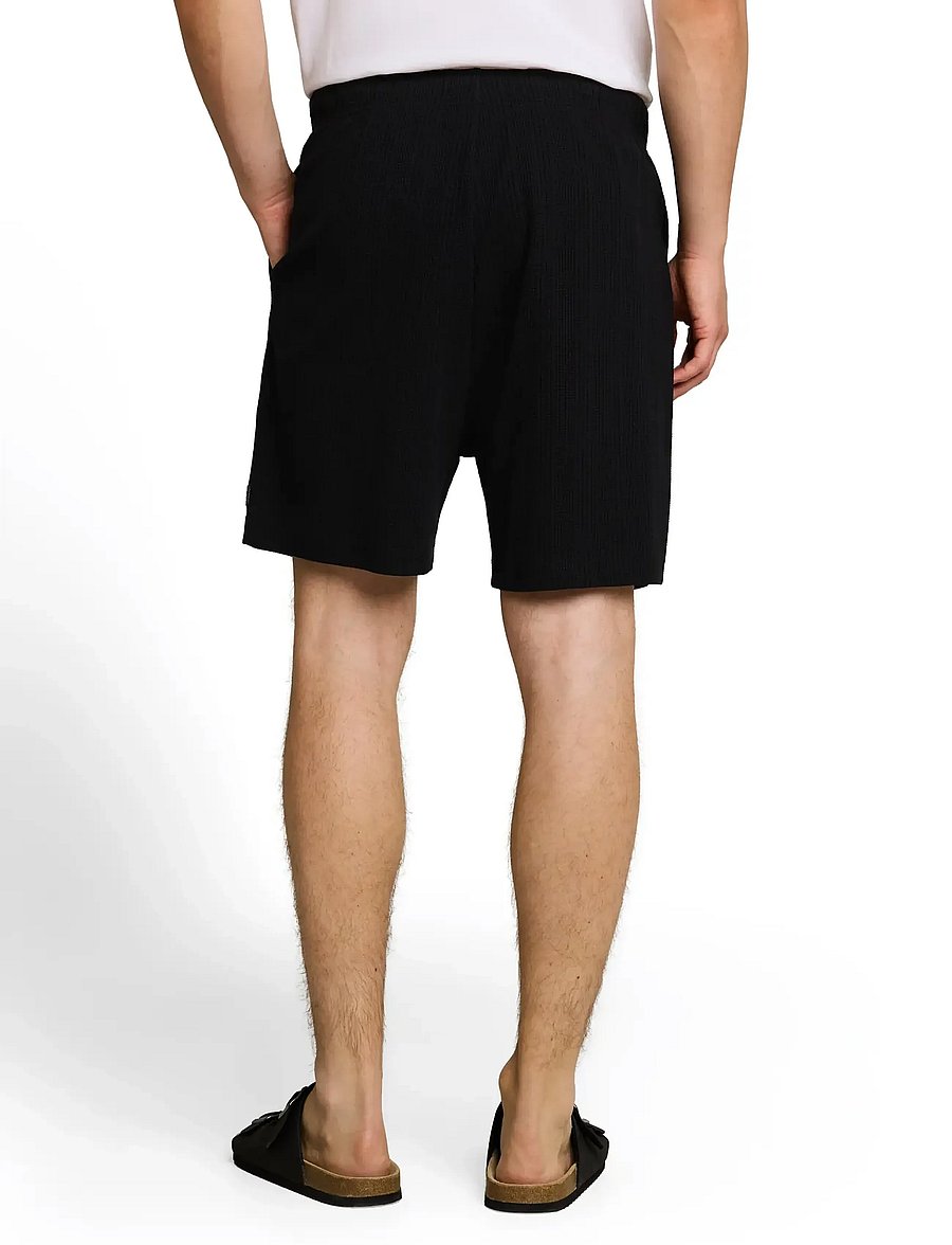 Tom Tailor - relaxed structured sweat shorts - sweatshorts - black - 2