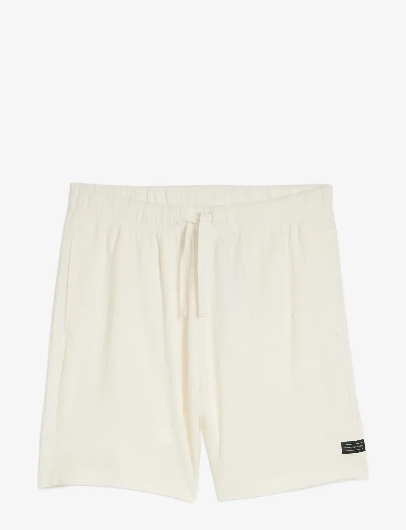 Tom Tailor - relaxed structured sweat shorts - sweatshorts - wool white - 1