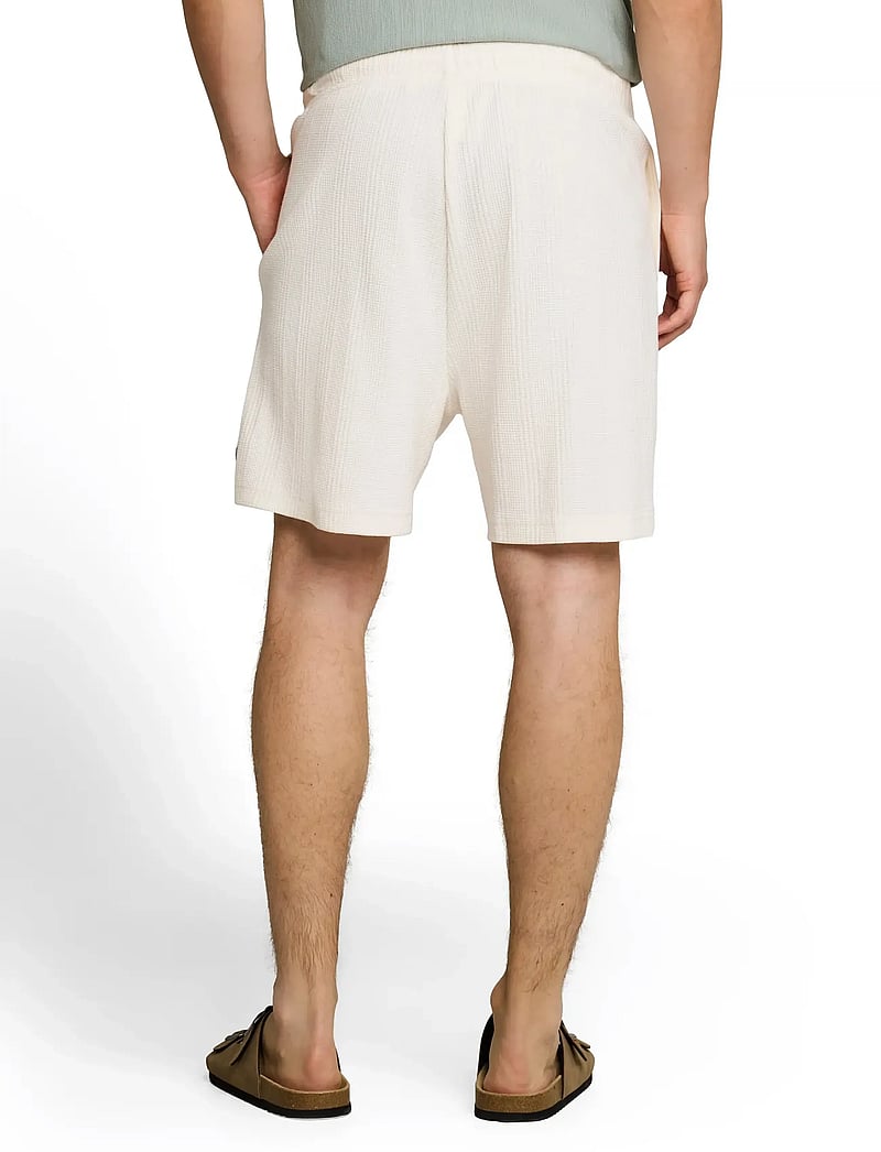 Tom Tailor - relaxed structured sweat shorts - sweatshorts - wool white - 2