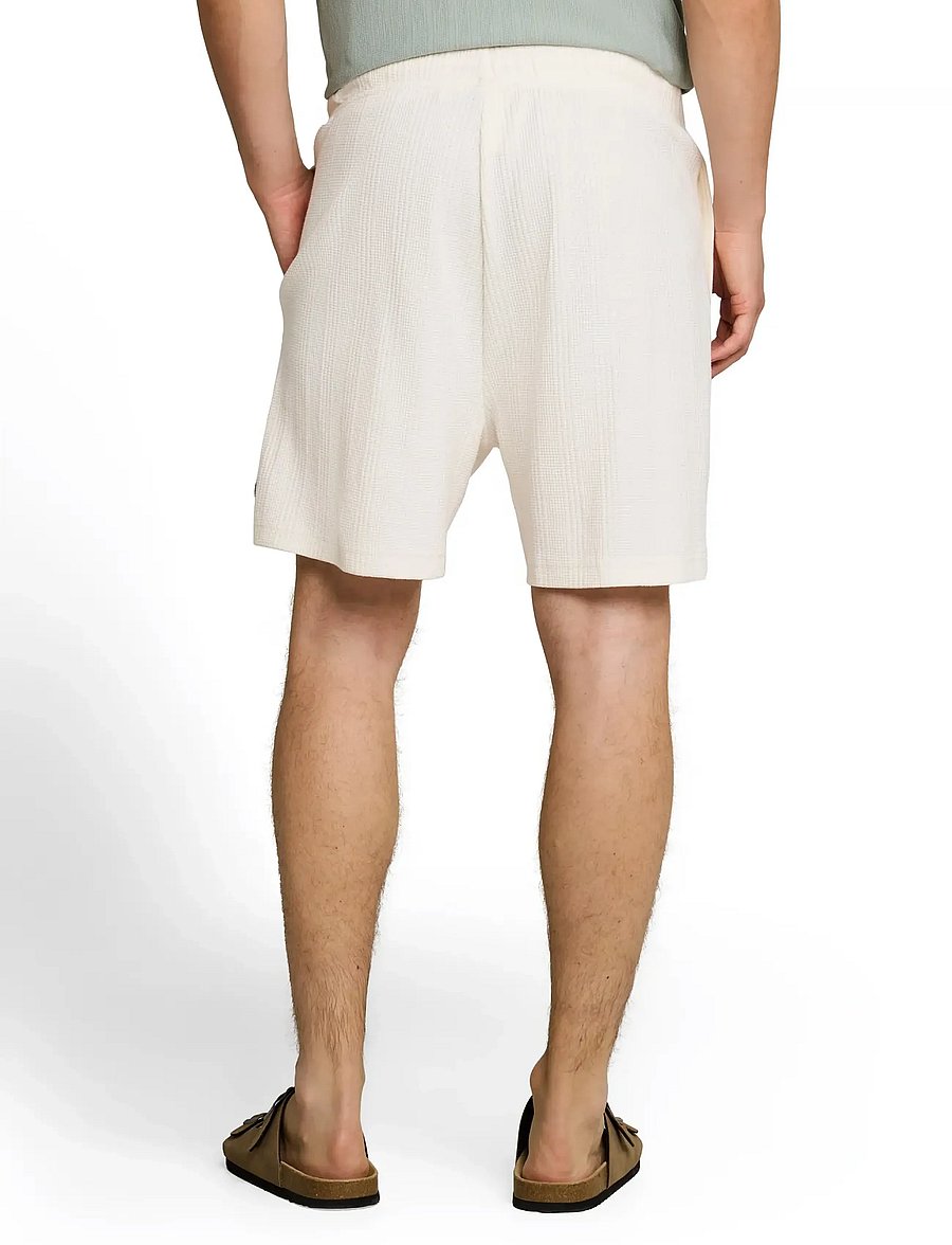 Tom Tailor - relaxed structured sweat shorts - sweatshorts - wool white - 2