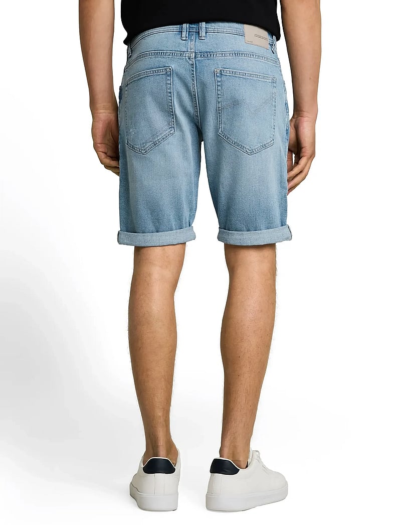 Tom Tailor - TTPIERS SLIM SHORTS - farkkushortsit - light stone bright blue denim - 2