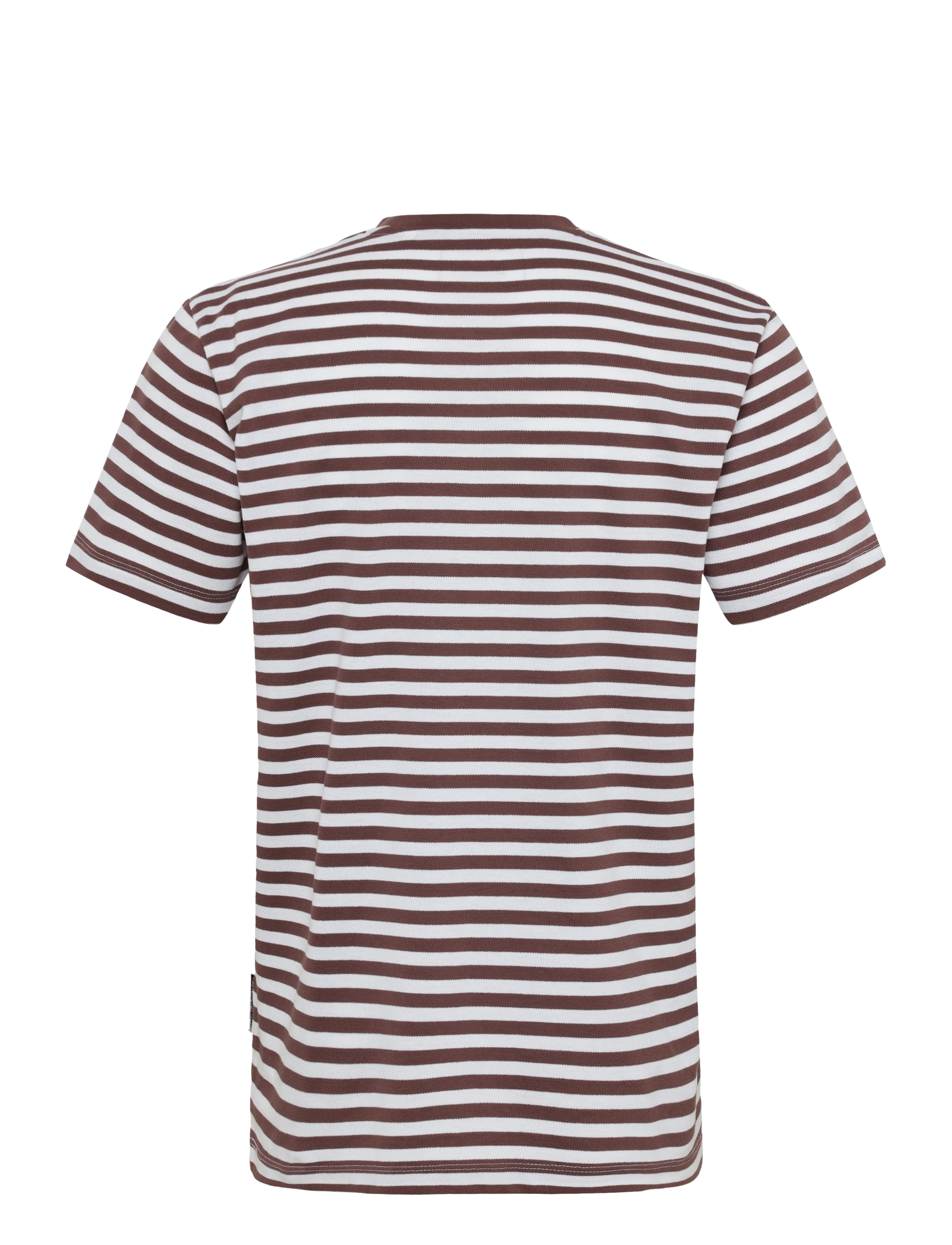 Tom Tailor - striped piqué t-shirt - kurzärmelige t-shirts - rose taupe white stripe - 2