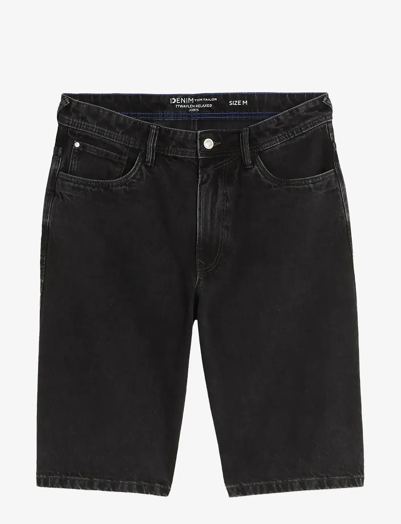 Tom Tailor - TTWAYLEN RELAXED JORTS - jorts - clean dark stone black denim - 1