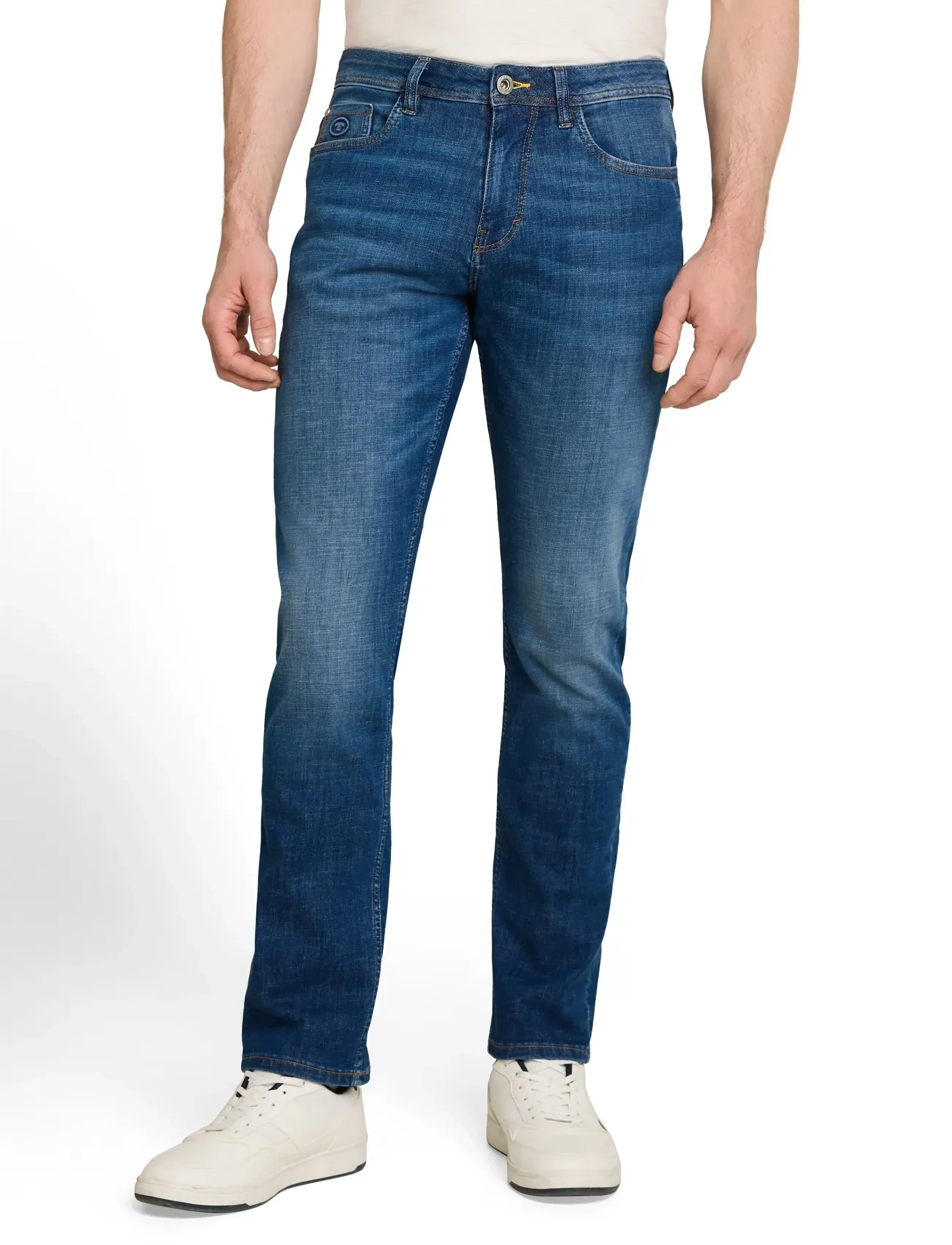 Tom Tailor - TTJOSH REGULAR - regular jeans - used mid stone blue denim - 4