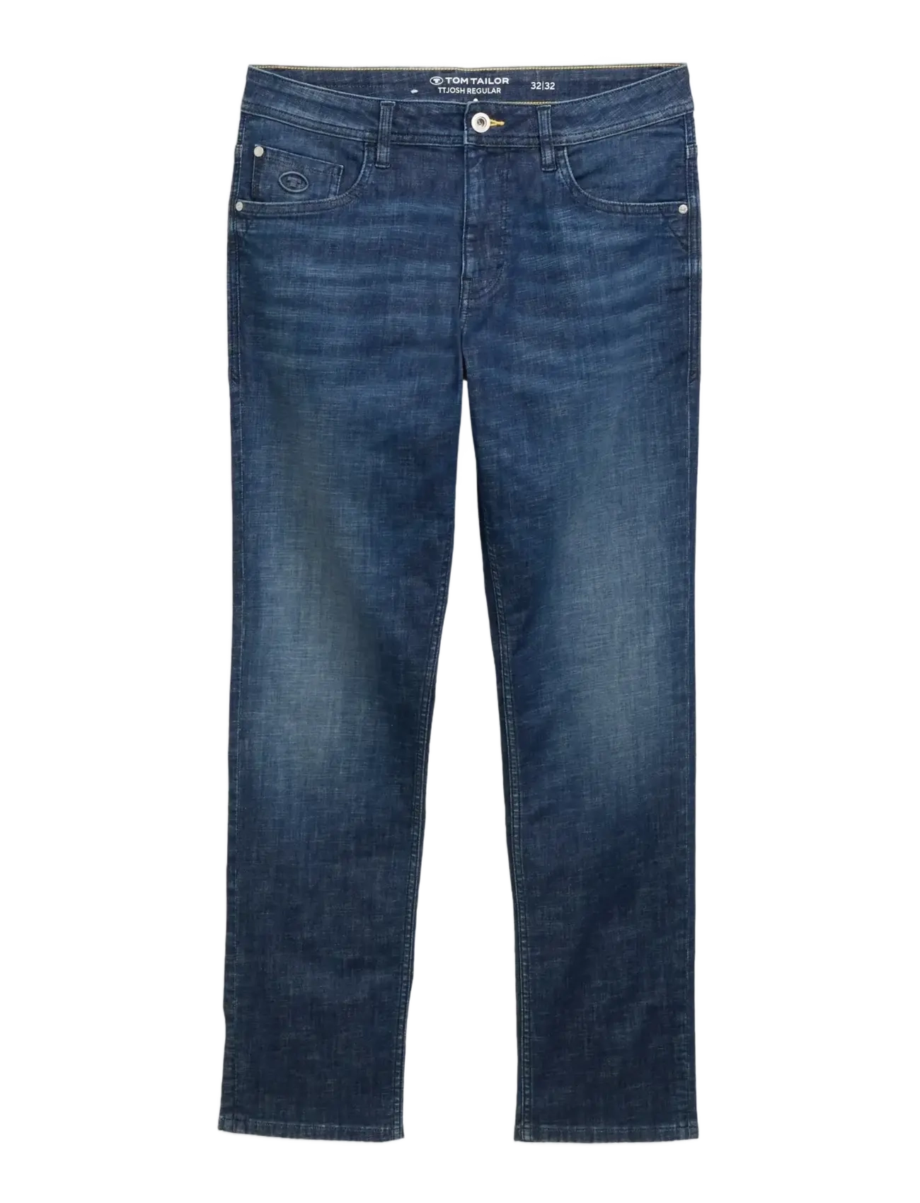 Tom Tailor TTJOSH REGULAR - Normale Jeans - USED DARK STONE BLUE DENIM / blue
