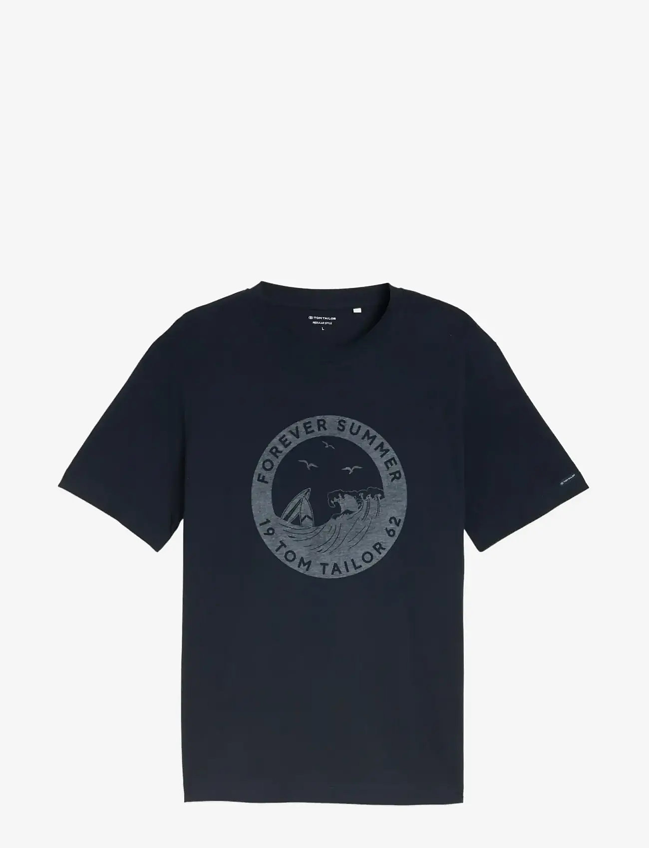 Tom Tailor - printed t-shirt - kortærmede t-shirts - sky captain blue - 1