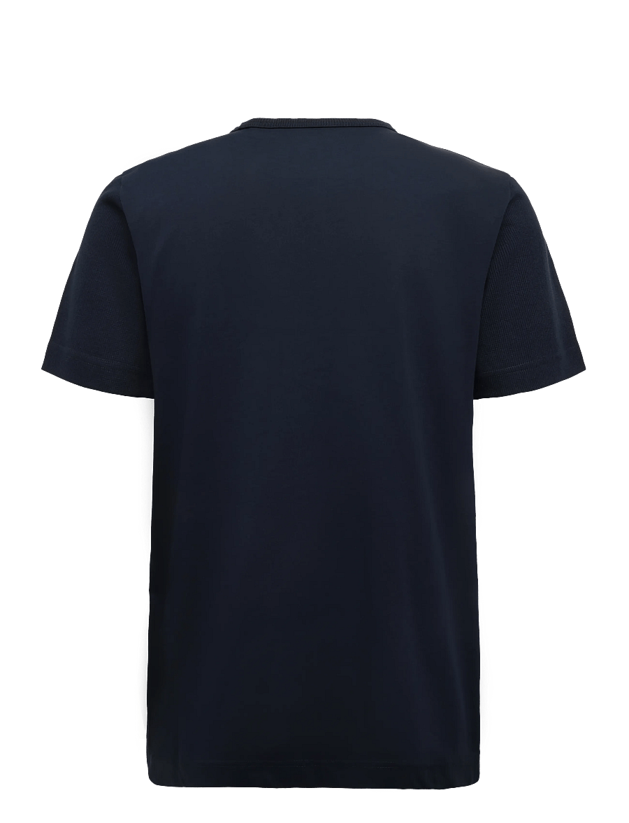 Tom Tailor - structured cutline t-shirt - lühikeste varrukatega t-särgid - sky captain blue - 2