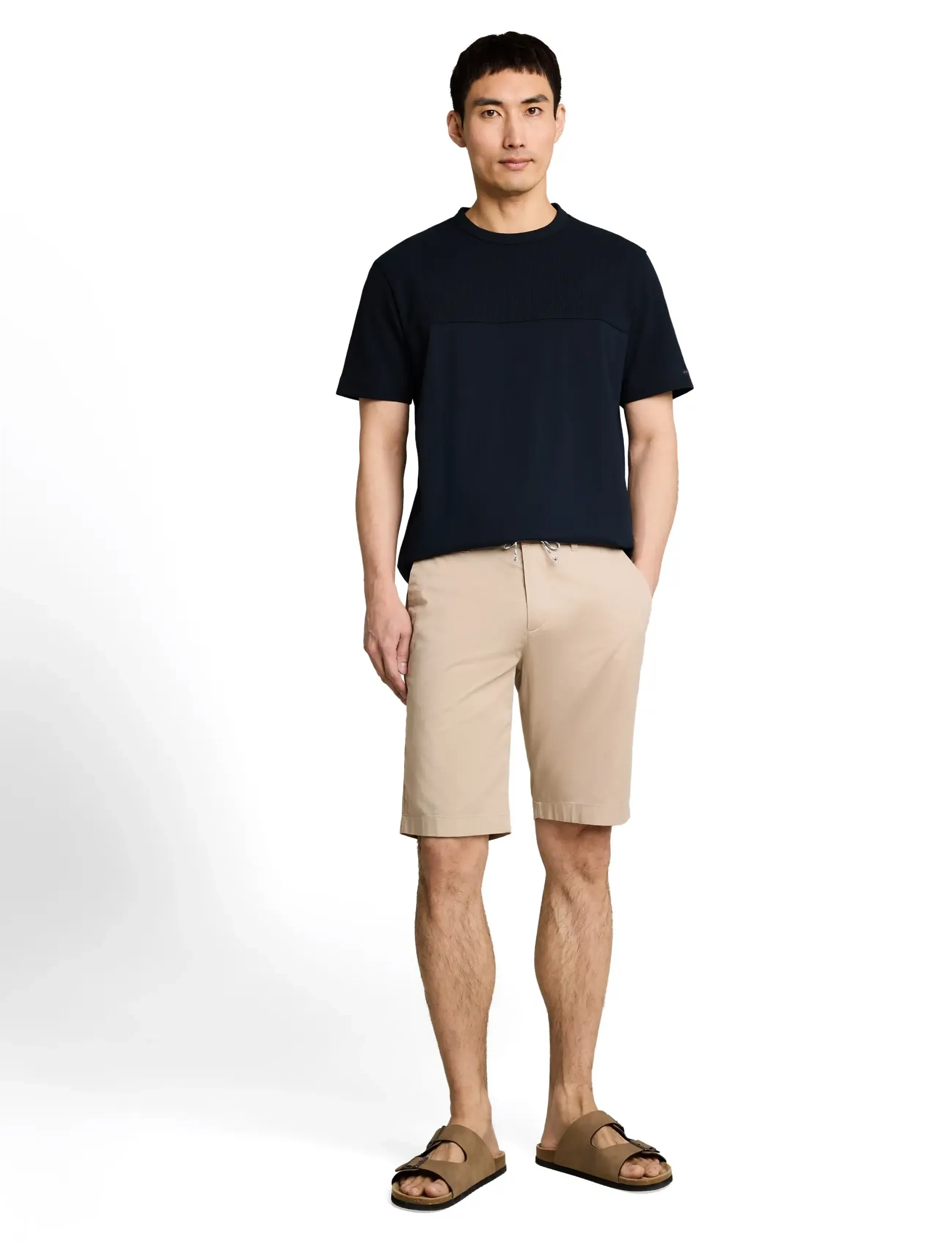 Tom Tailor structured cutline t-shirt - T-särgid - SKY CAPTAIN BLUE / navy