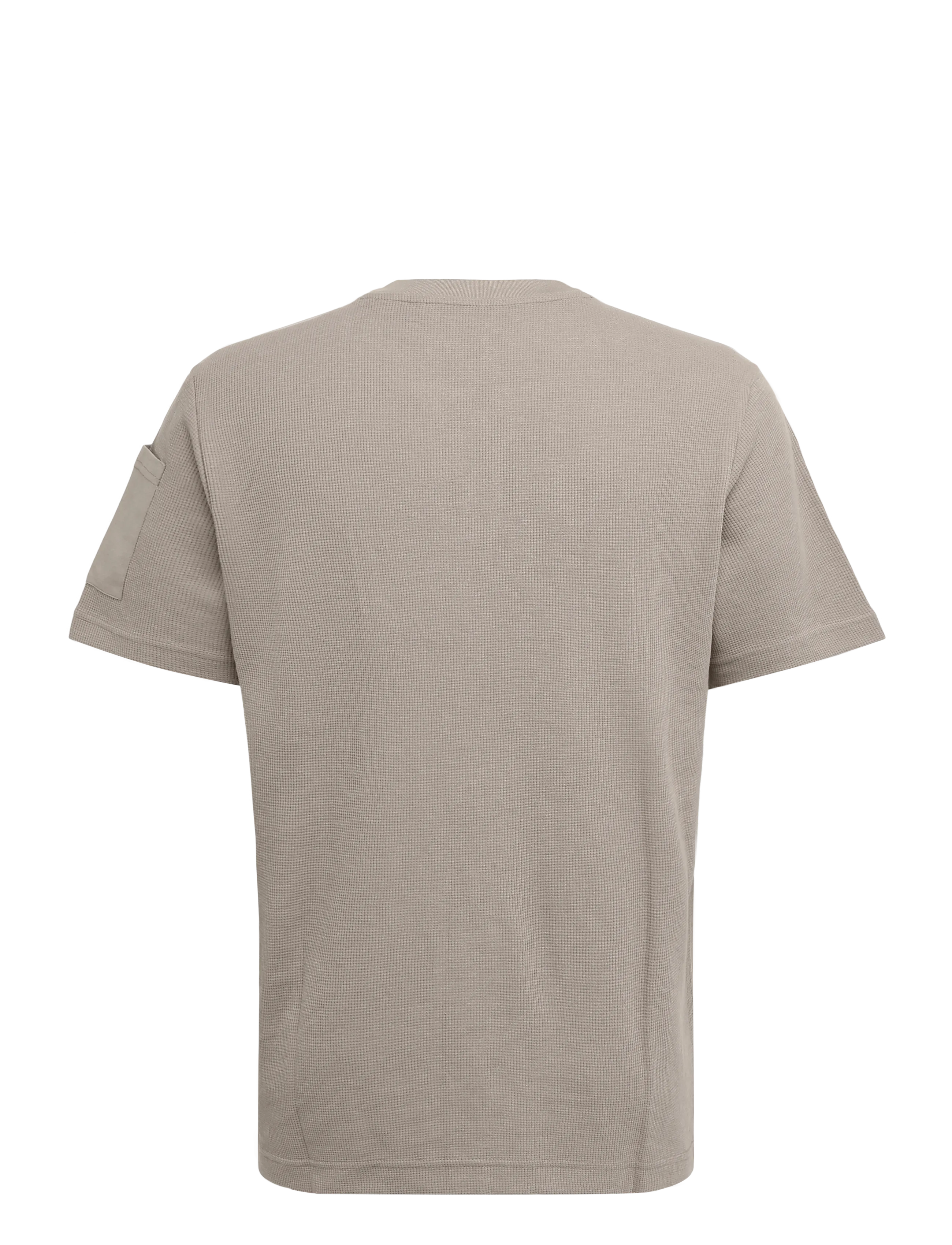 Tom Tailor - structured serafino t-shirt - kurzärmelige t-shirts - driftwood taupe - 2