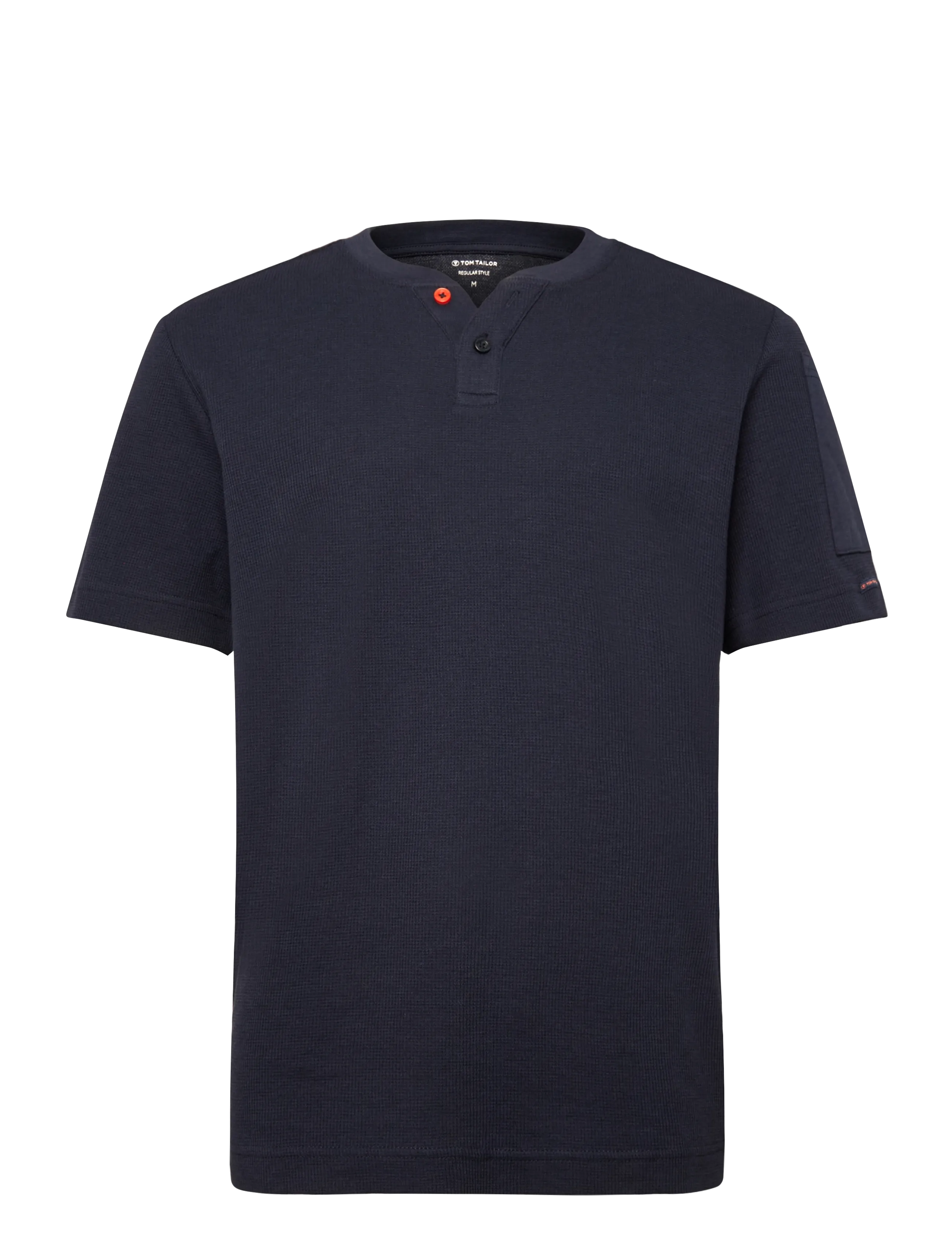 Tom Tailor - structured serafino t-shirt - lühikeste varrukatega t-särgid - sky captain blue - 1