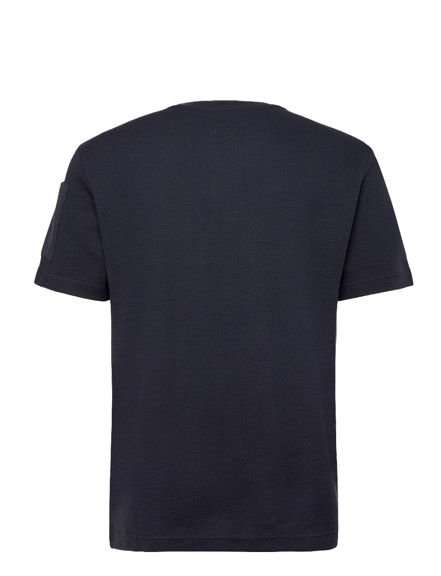 Tom Tailor - structured serafino t-shirt - lühikeste varrukatega t-särgid - sky captain blue - 2