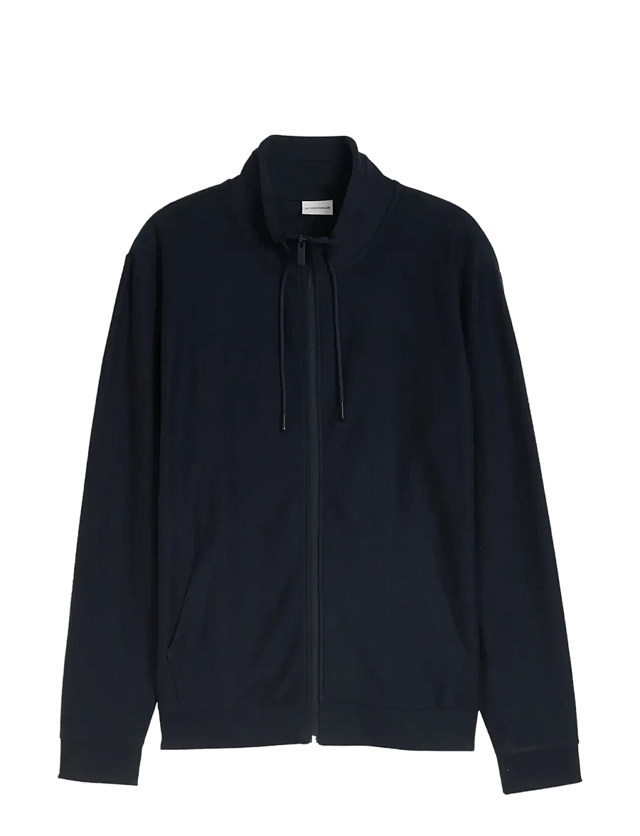 Tom Tailor - structured stand-up jacket - frühlingsjacken - sky captain blue - 1