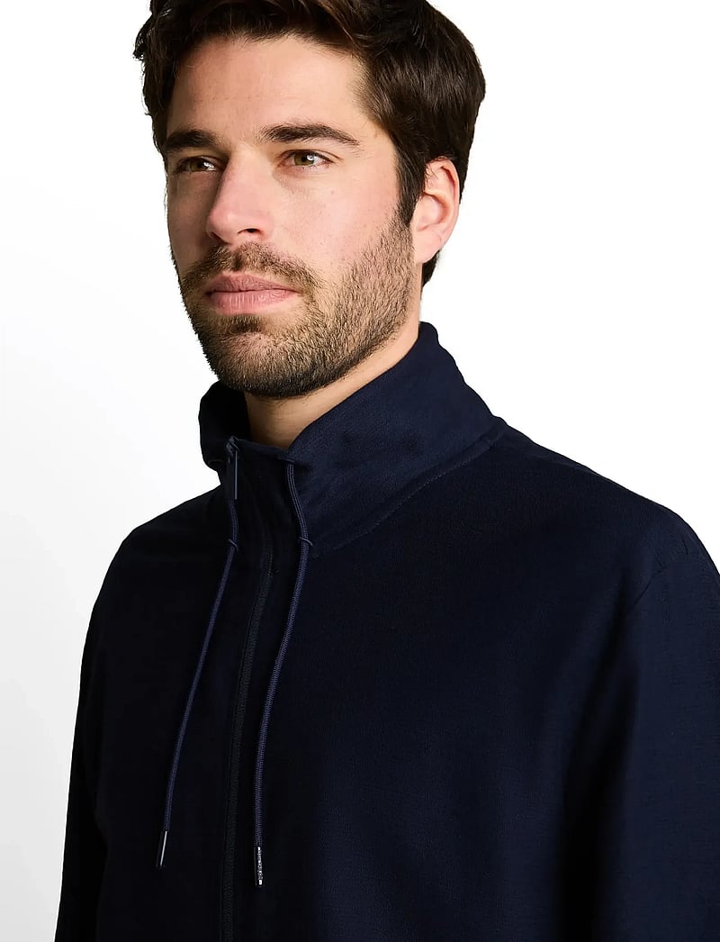 Tom Tailor - structured stand-up jacket - frühlingsjacken - sky captain blue - 4