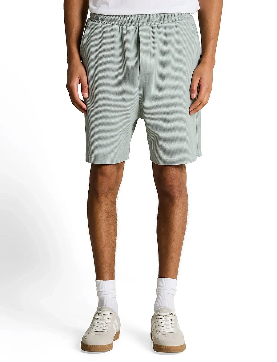 Tom Tailor - relaxed structured sweat shorts - sweatshorts - green mist - 3