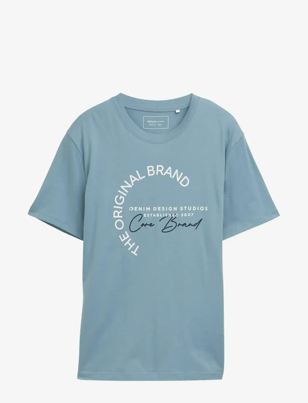 Tom Tailor - printed t-shirt - kortærmede t-shirts - citadel blue - 0