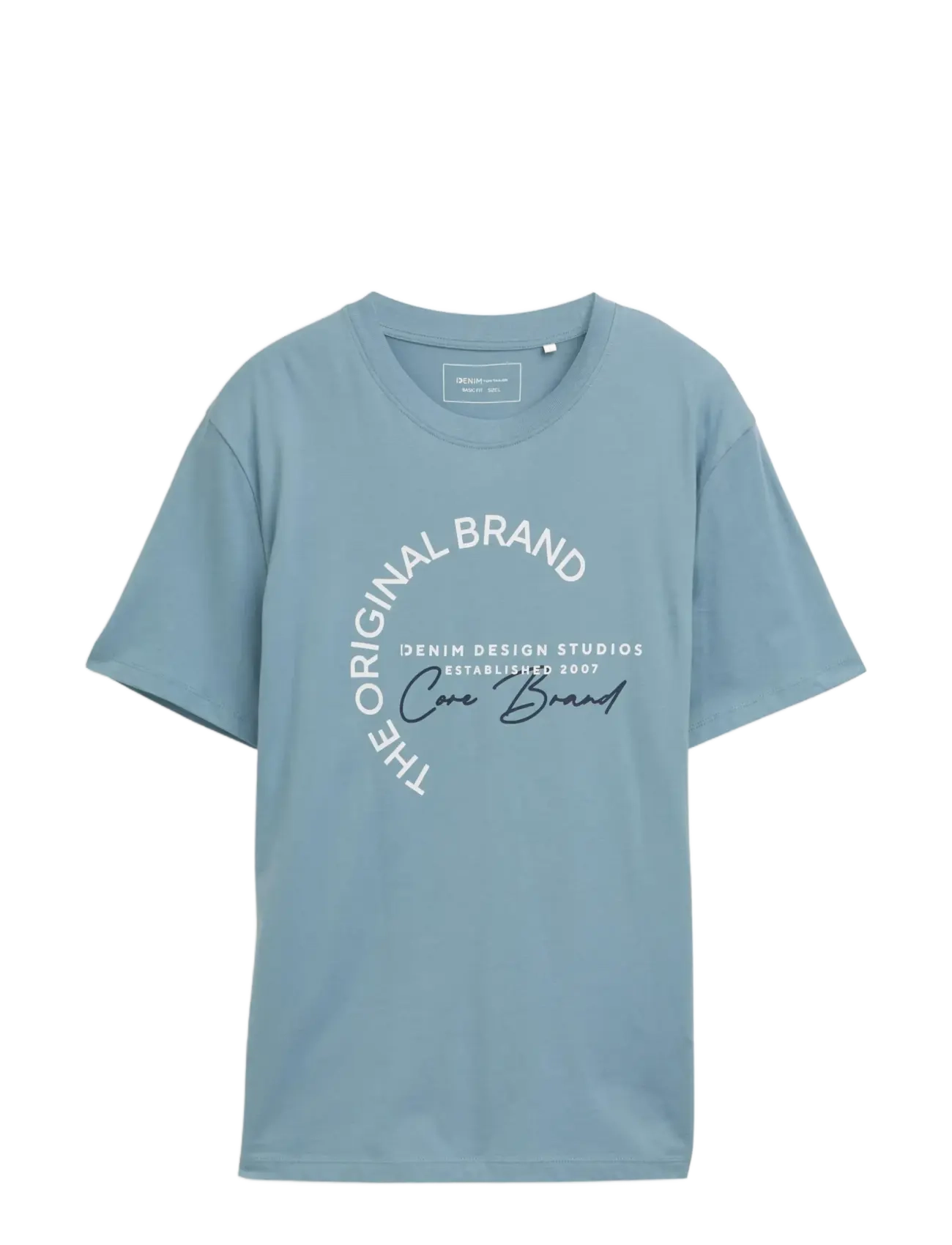 Tom Tailor printed t-shirt - T-shirts - CITADEL BLUE / blue