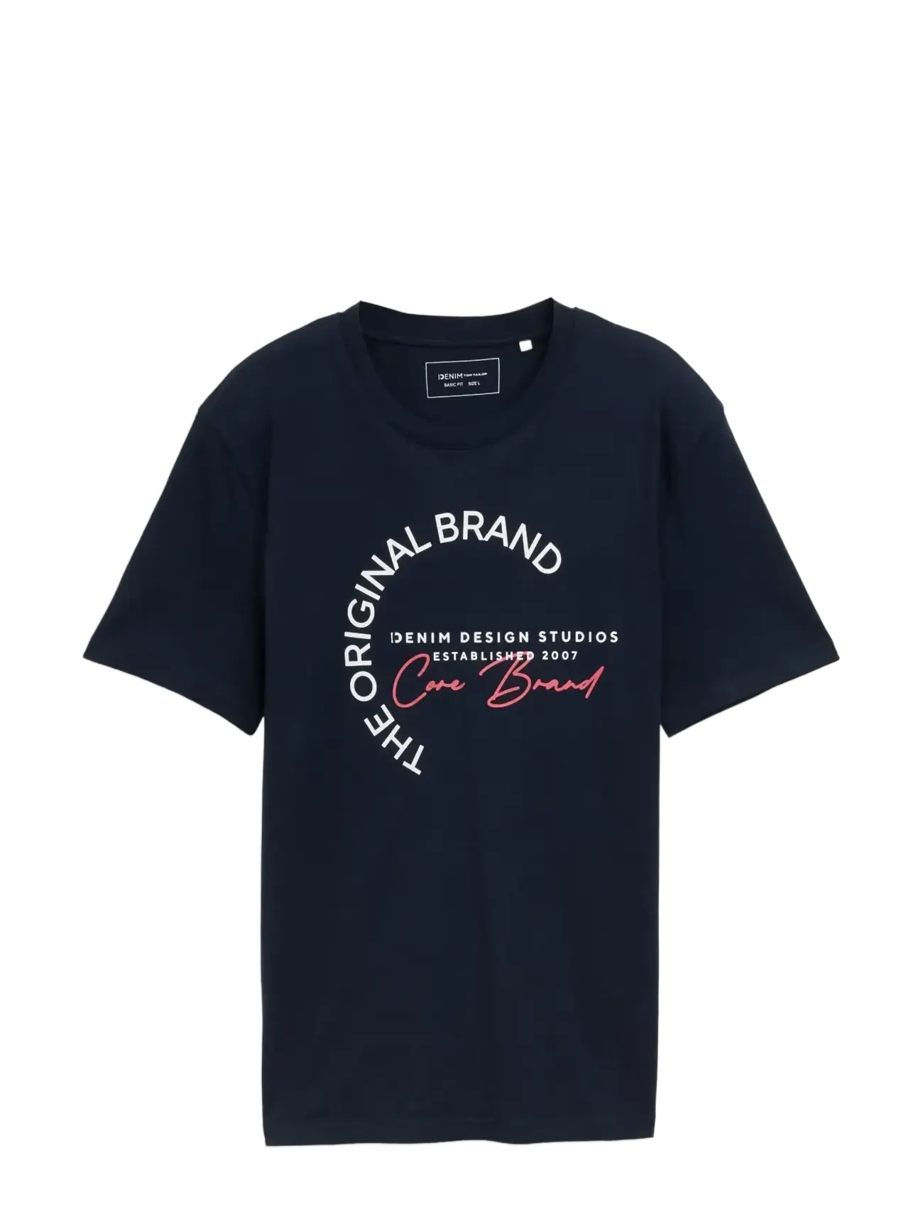 Tom Tailor printed t-shirt - T-shirts - SKY CAPTAIN BLUE / navy