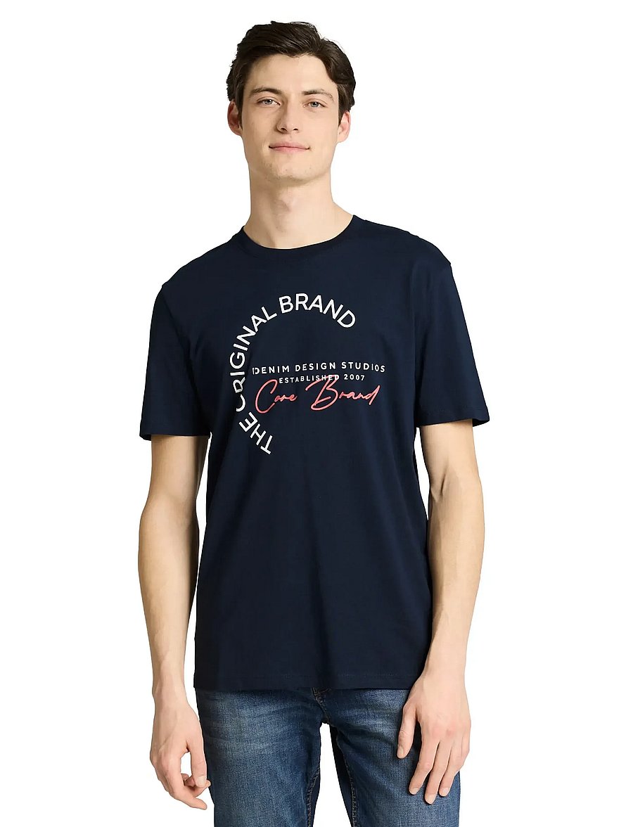 Tom Tailor - printed t-shirt - short-sleeved t-shirts - sky captain blue - 3