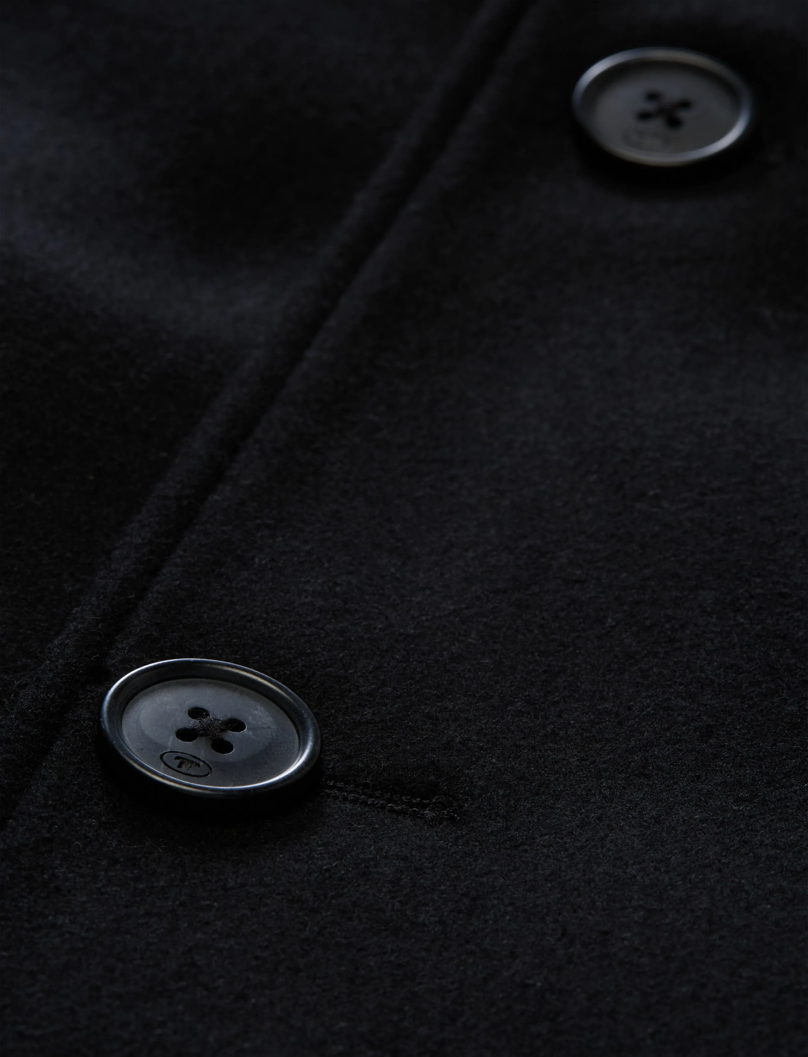 Tom Tailor - wool coat with stand-up insert - wool coats - black - 5