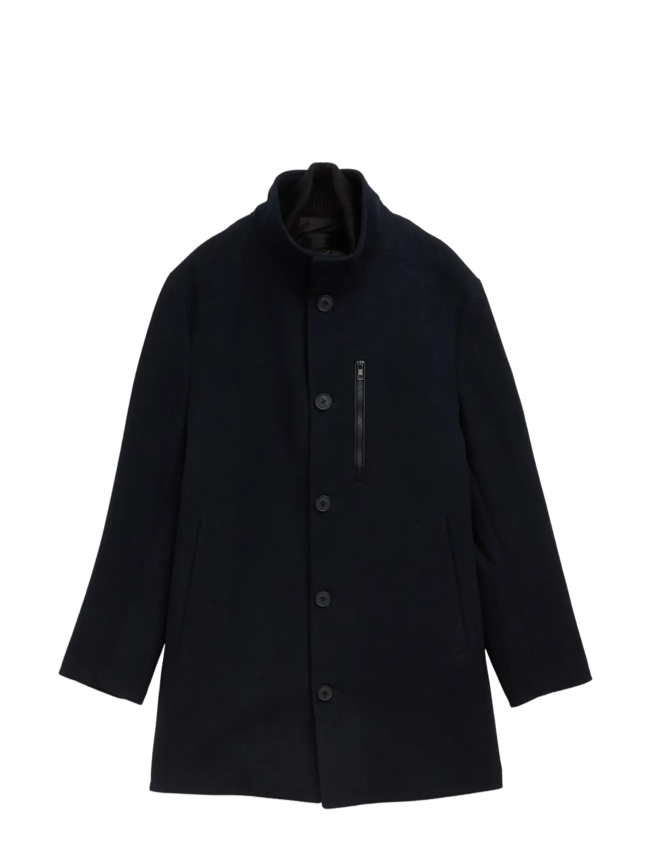 Tom Tailor - wool coat with stand-up insert - uldfrakker - sky captain blue - 1