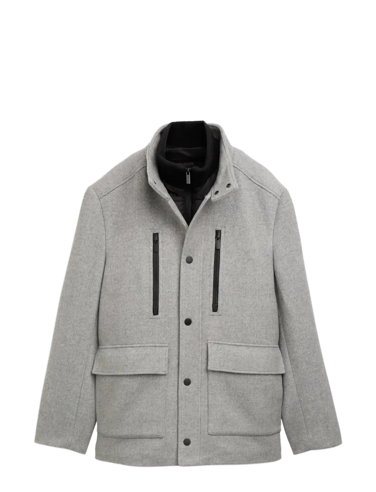 MID GREY MELANGE TWILL