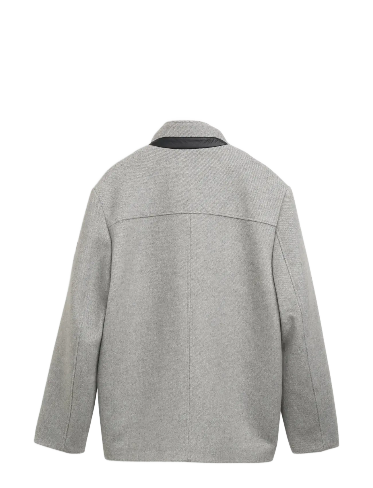 Tom Tailor - wool jacket with stand-up insert - jackor - mid grey melange twill - 2
