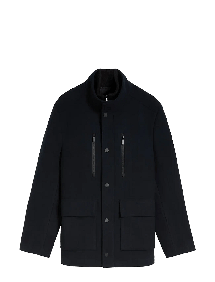 Tom Tailor - wool jacket with stand-up insert - joped - sky captain blue - 1
