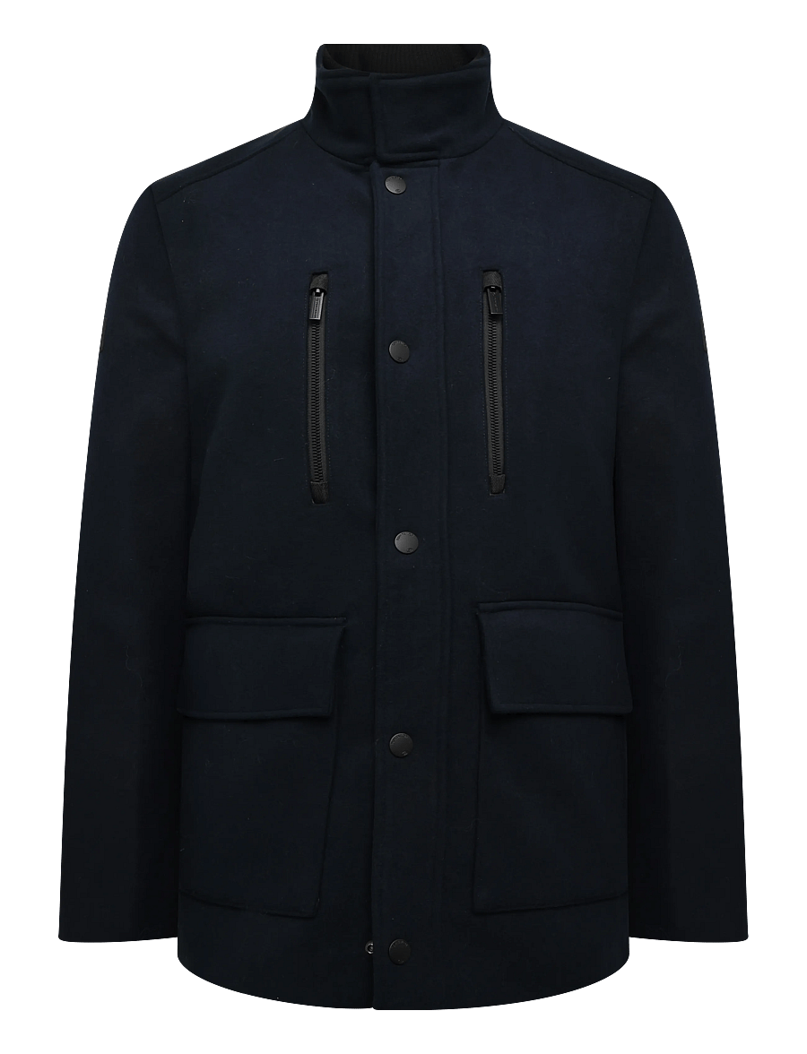 Tom Tailor - wool jacket with stand-up insert - jackor - sky captain blue - 1