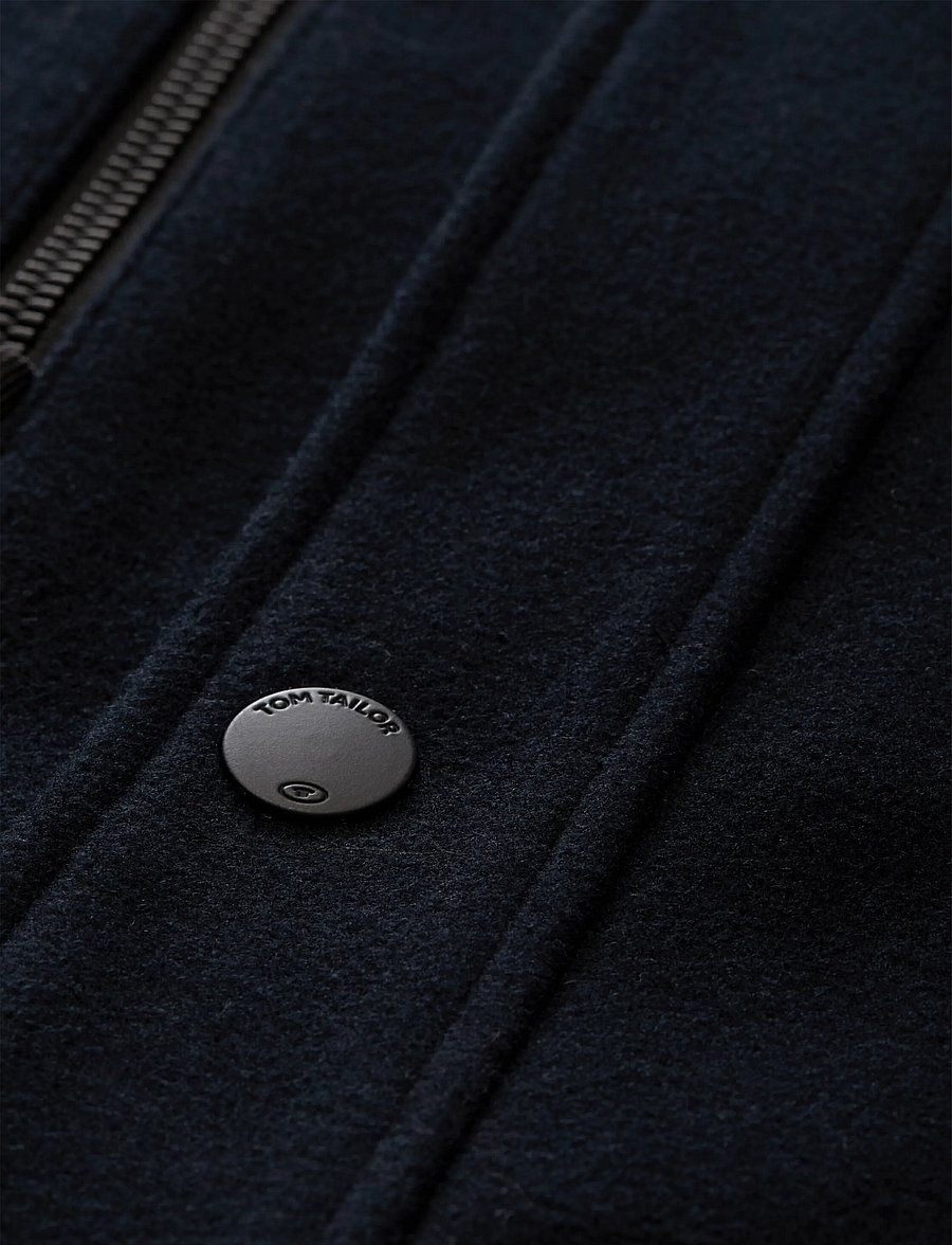 Tom Tailor - wool jacket with stand-up insert - joped - sky captain blue - 5