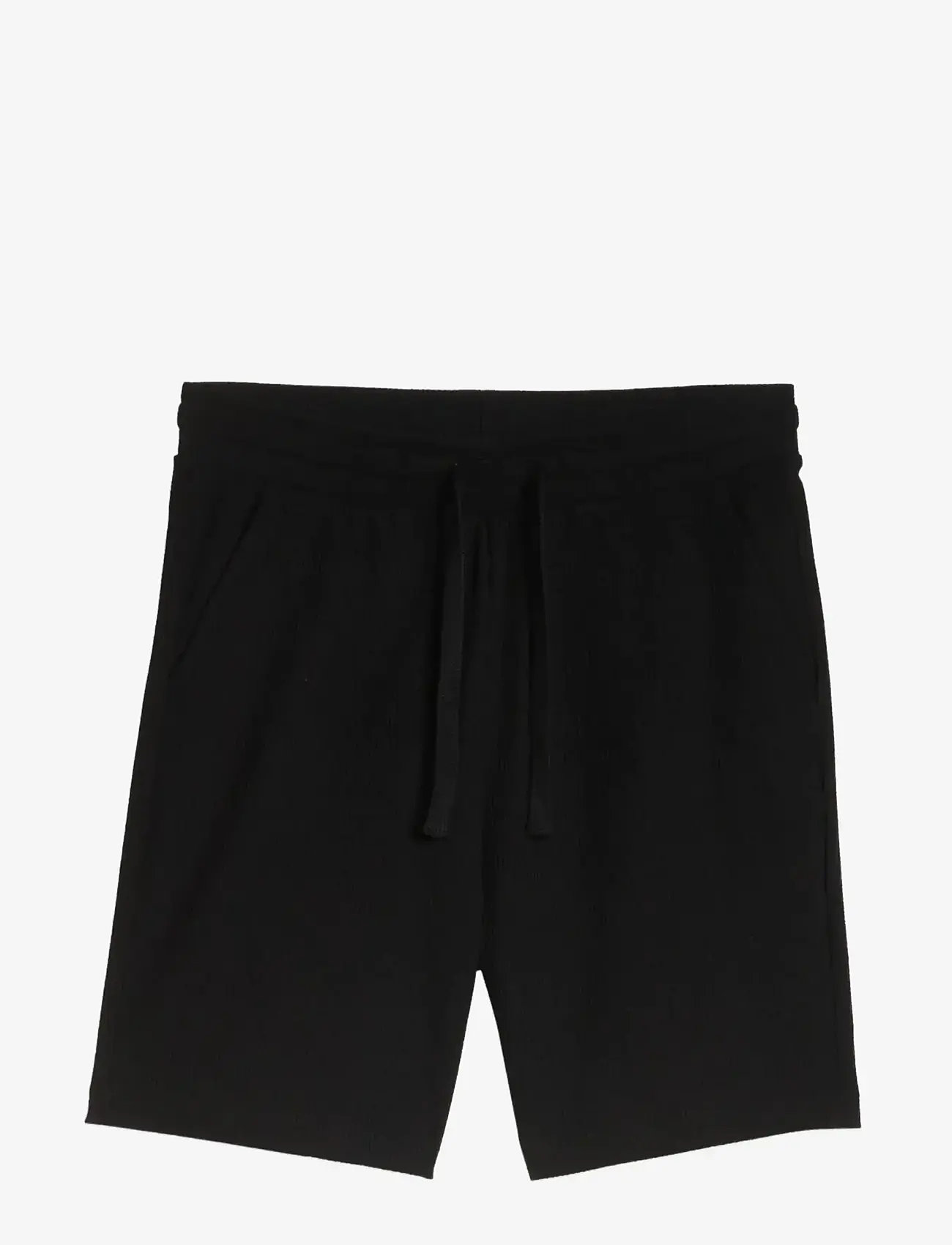 Tom Tailor - relaxed structured sweat shorts - underdele - black - 1