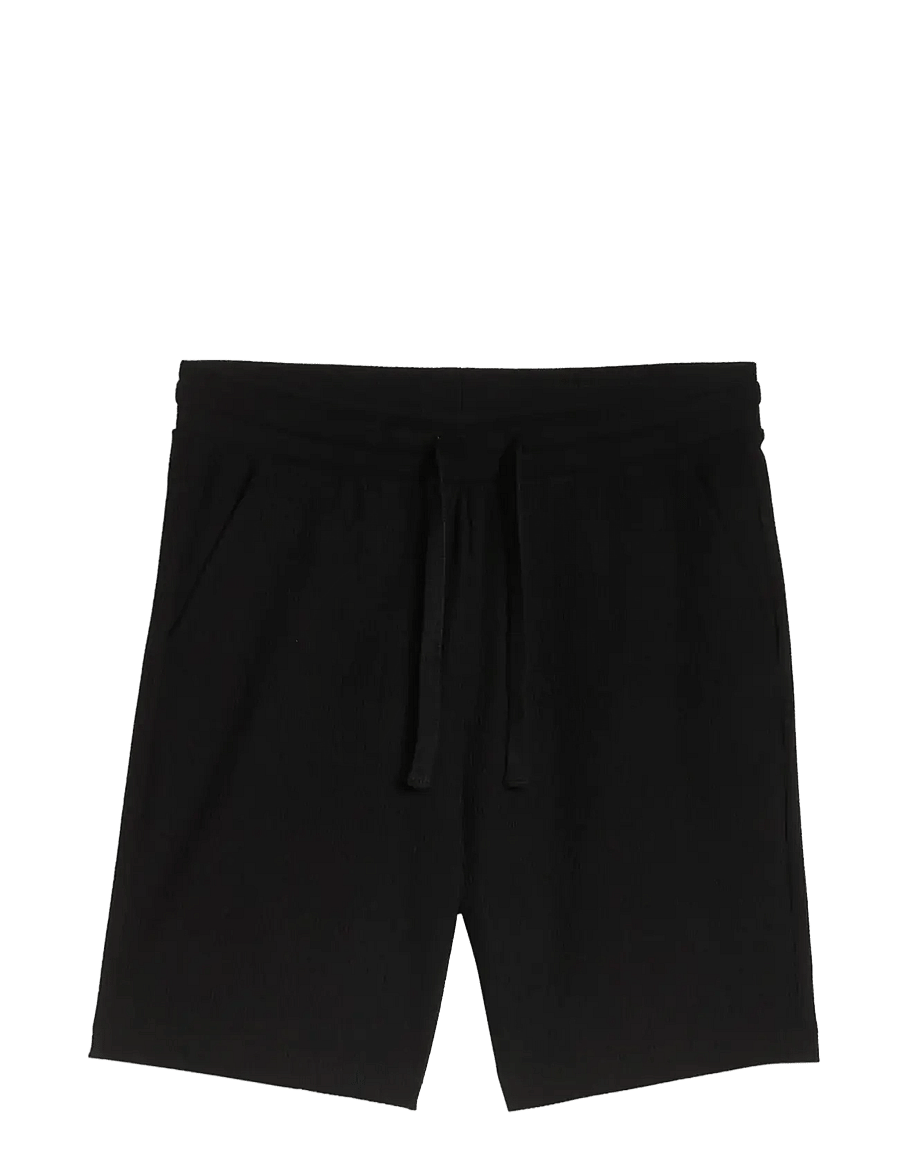 Tom Tailor - relaxed structured sweat shorts - underdele - black - 1