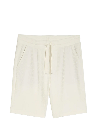 Tom Tailor relaxed structured sweat shorts - Hosen - WOOL WHITE / cream