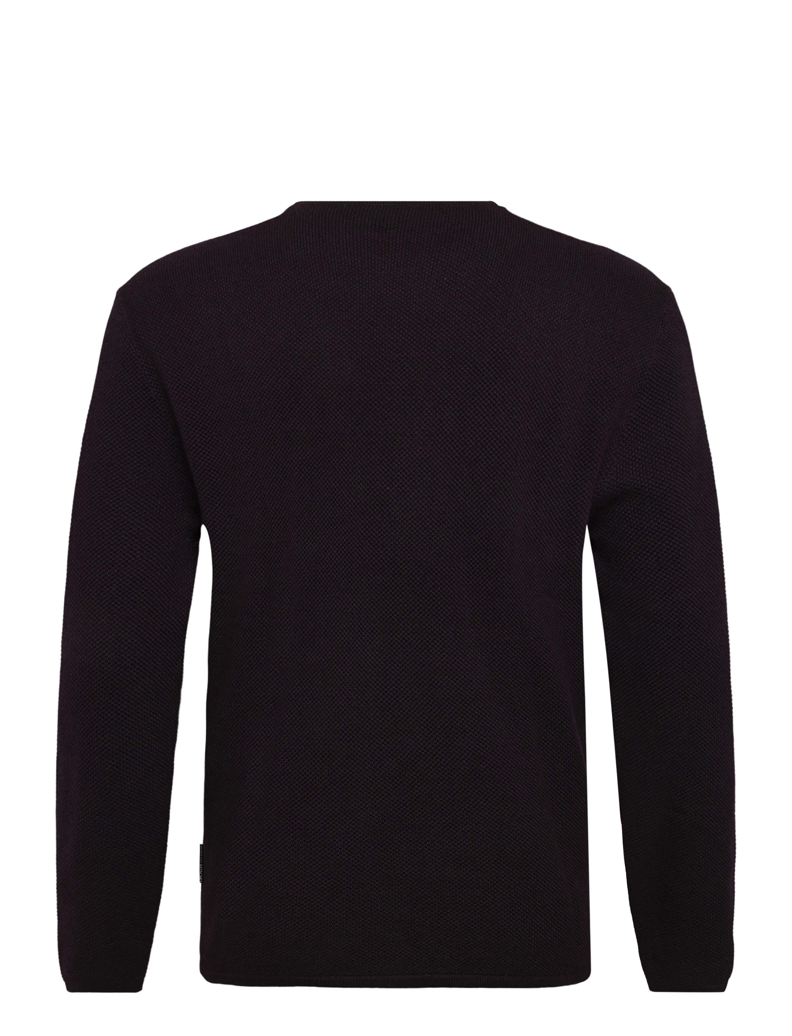 Tom Tailor - basic structred crew neck knit - Ümara kaelusega - dark plum - 2