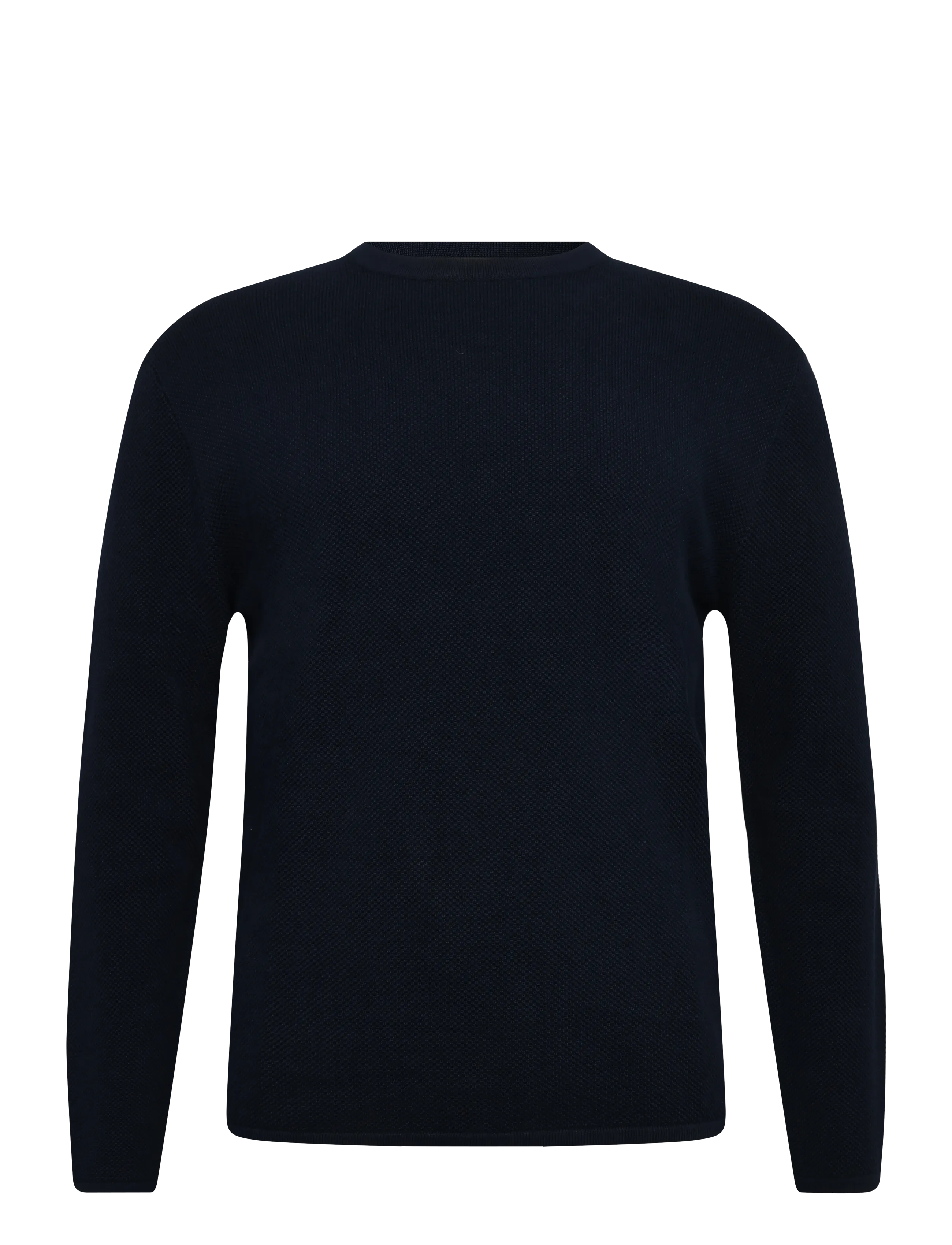 Tom Tailor basic structred crew neck knit - Ümara kaelusega - SKY CAPTAIN BLUE / navy