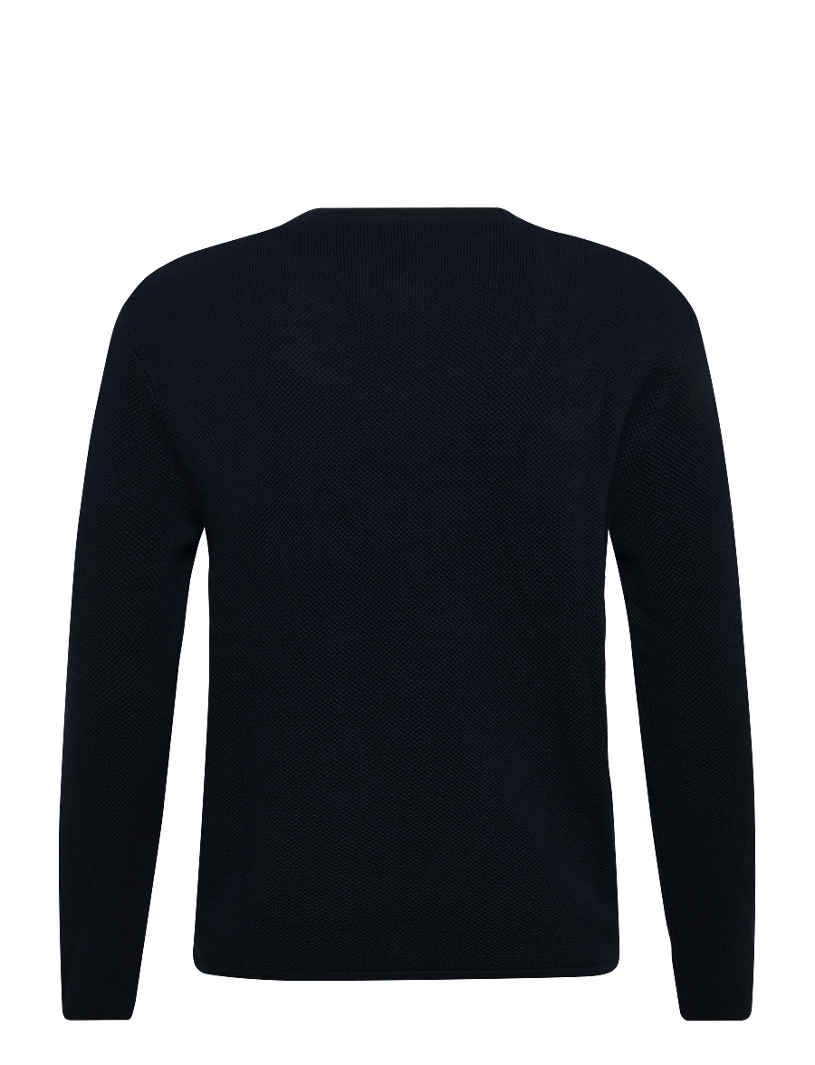 Tom Tailor - basic structred crew neck knit - rundhals - sky captain blue - 2