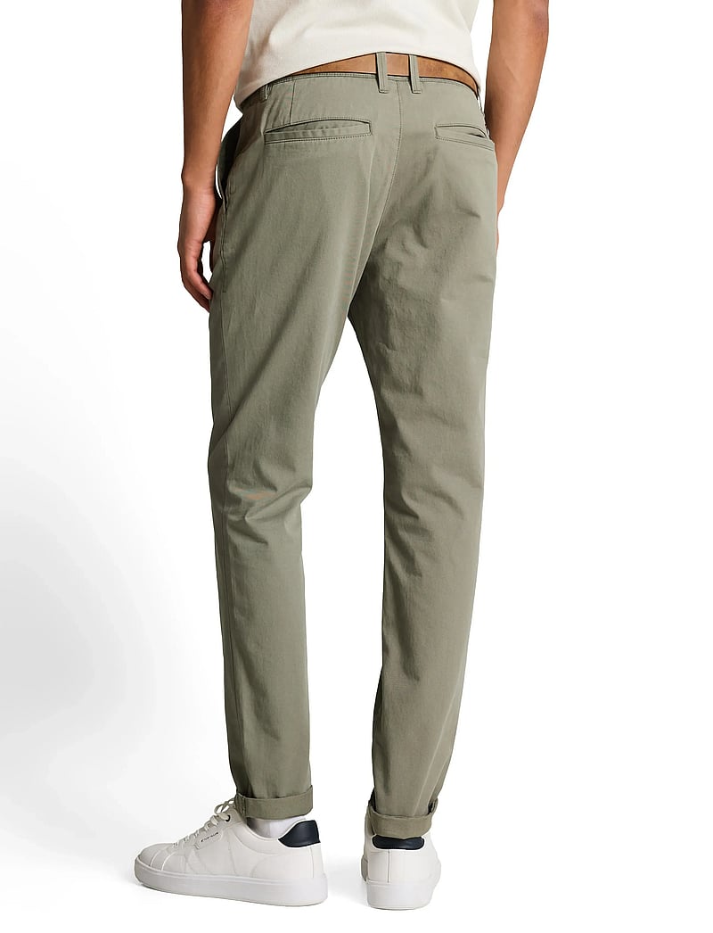 Tom Tailor - slim chino with belt - chinos - dusty mid olive - 2
