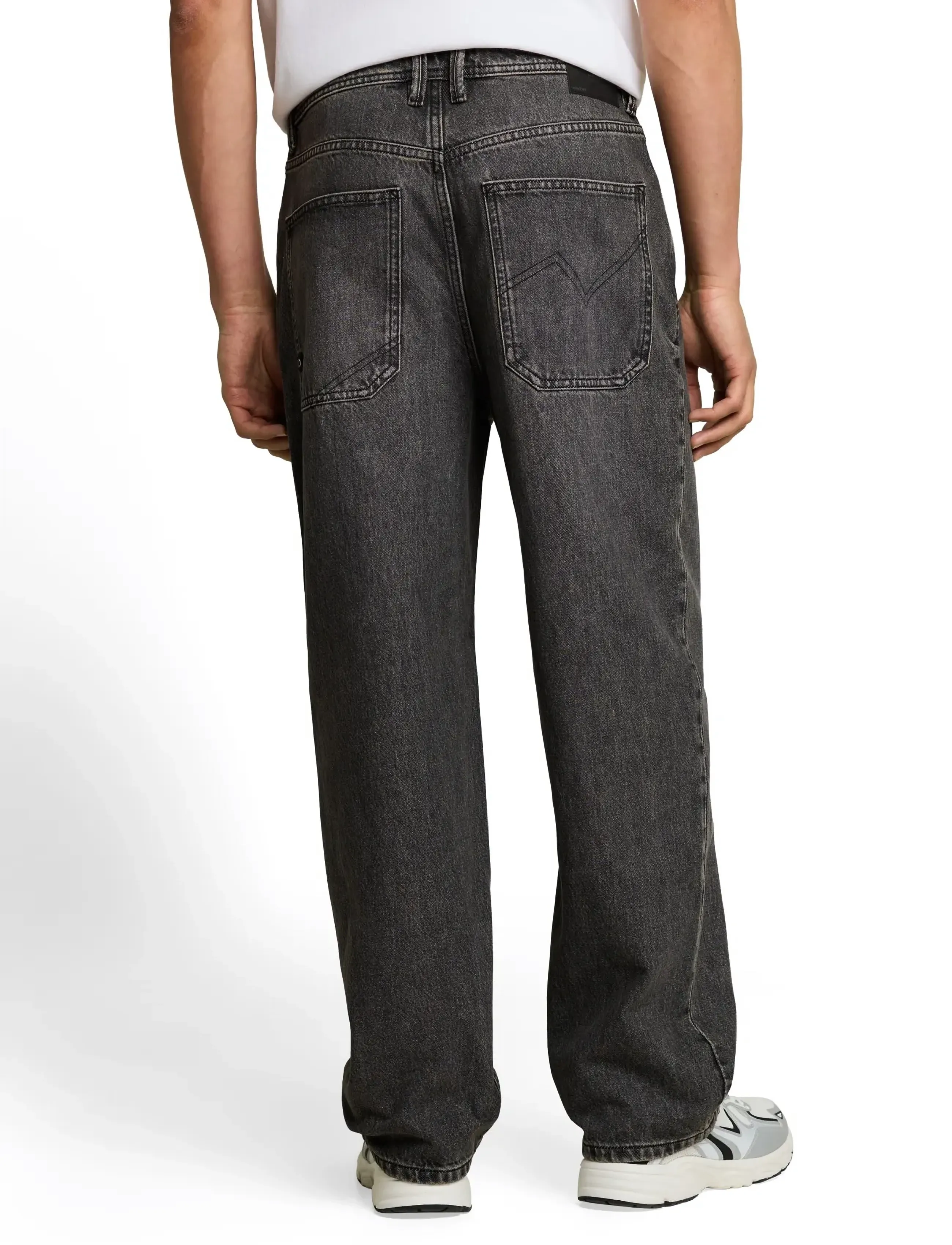 Tom Tailor - TTELLIOT BAGGY - alt laienevad teksad - used mid stone grey denim - 3