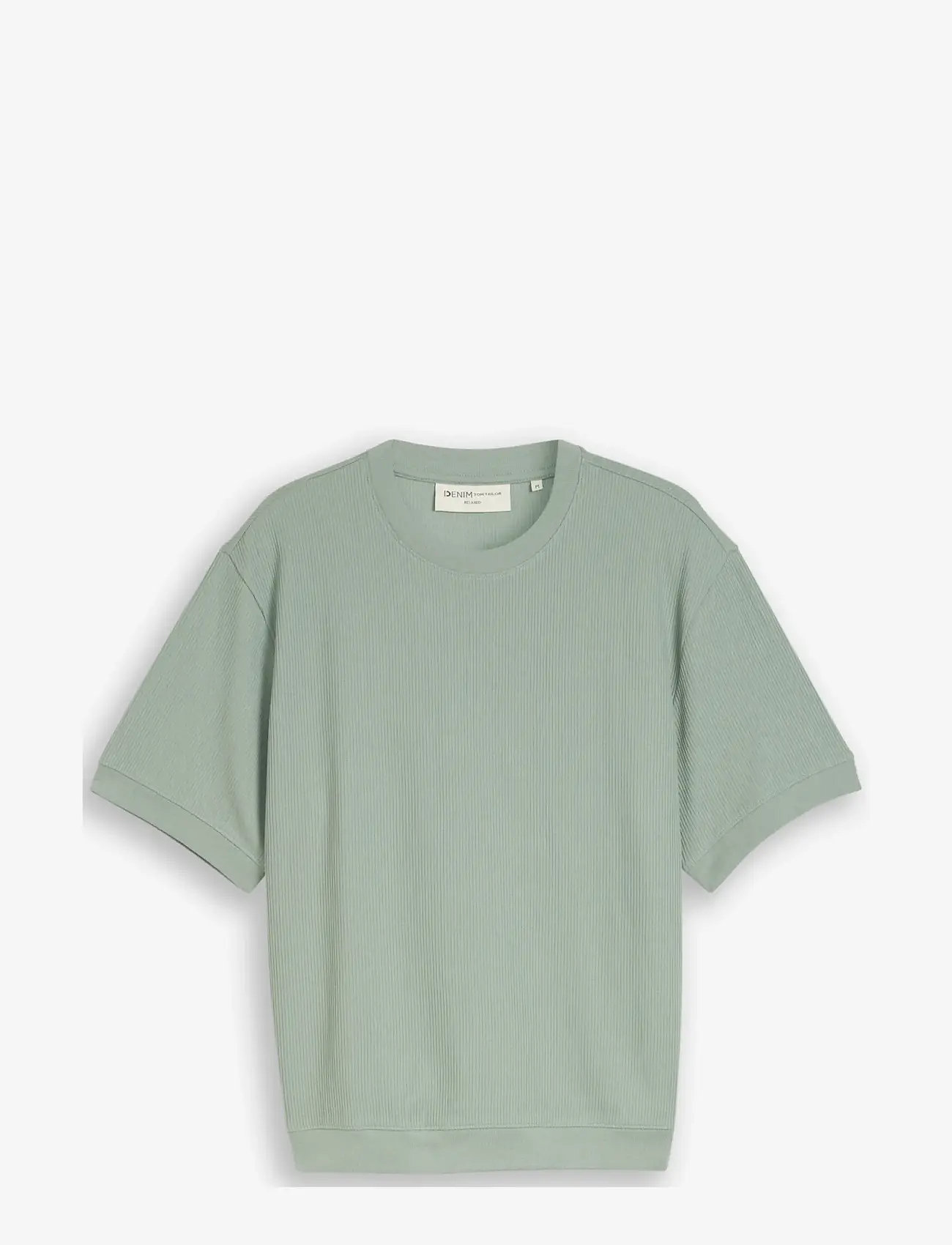 Tom Tailor - relaxed structured sweat - kurzärmelig - green mist - 1