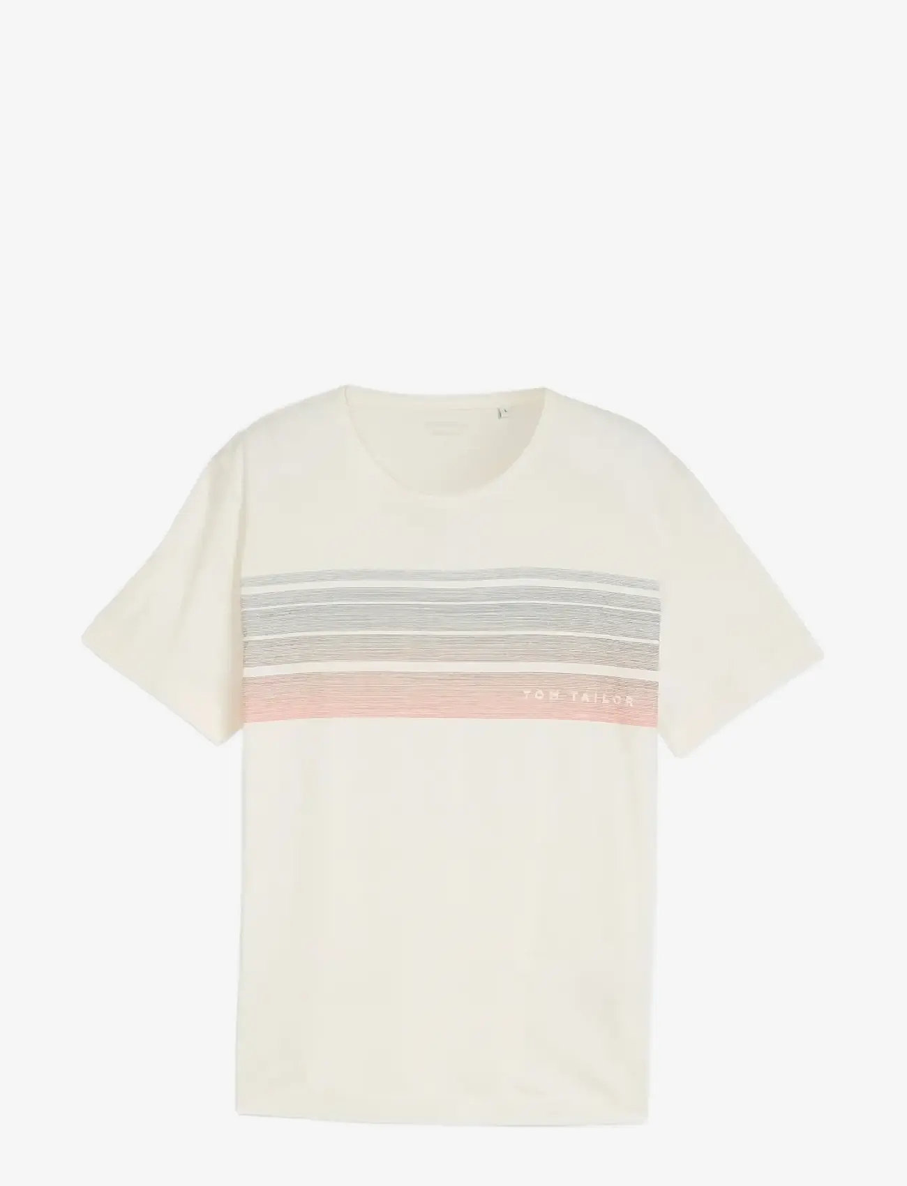 Tom Tailor - printed t-shirt - kortærmede t-shirts - gardenia white - 1