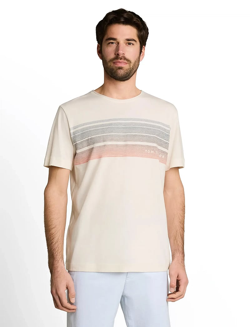 Tom Tailor - printed t-shirt - kortærmede t-shirts - gardenia white - 3