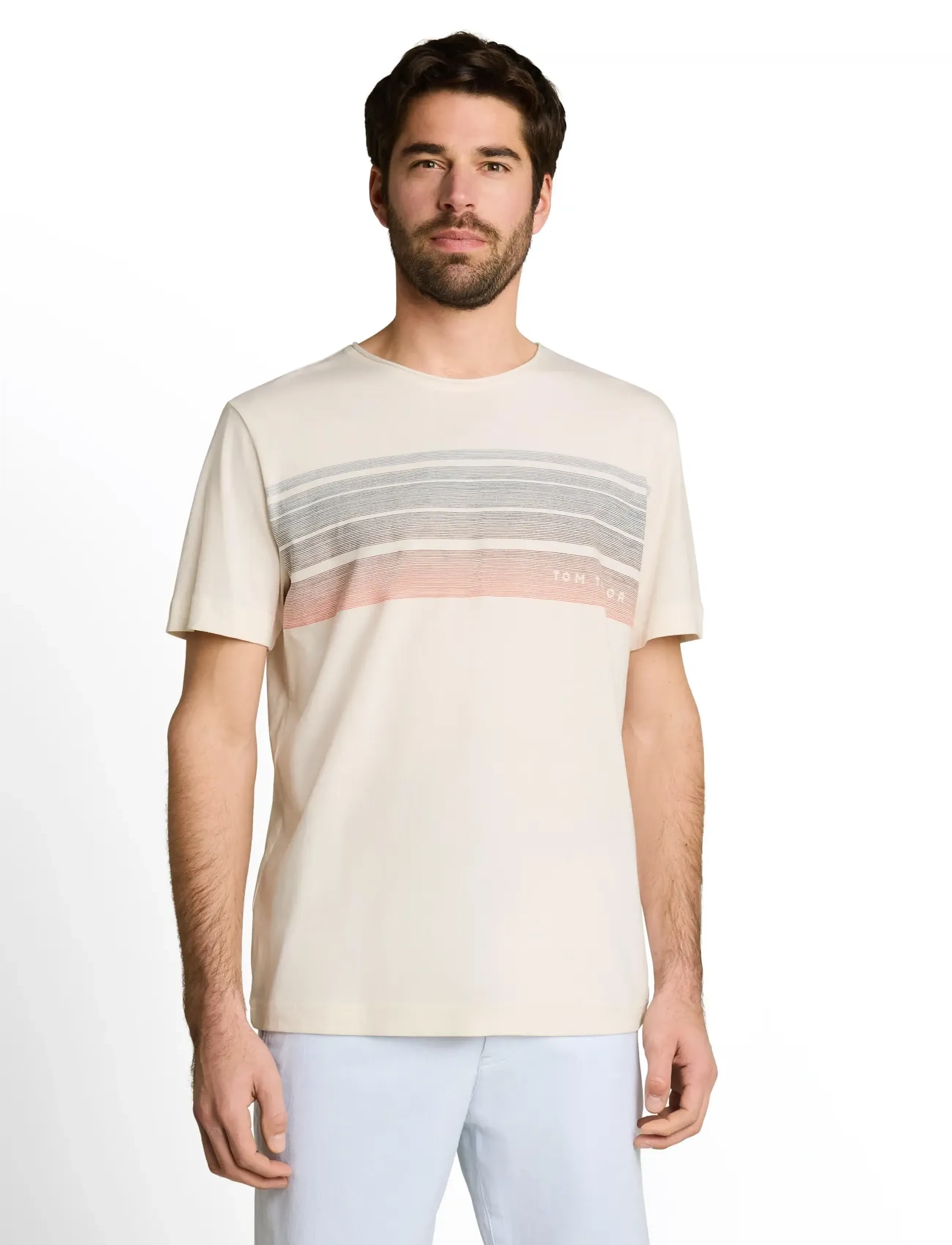 Tom Tailor - printed t-shirt - kurzärmelig - gardenia white - 3
