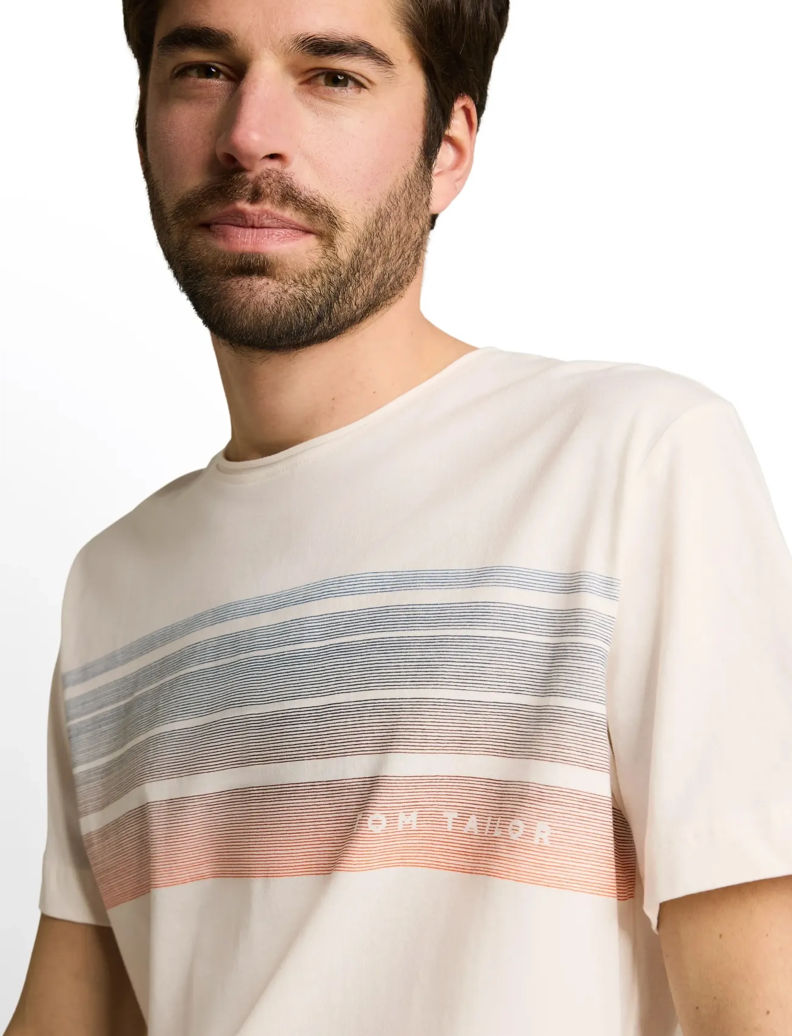Tom Tailor - printed t-shirt - kurzärmelig - gardenia white - 4