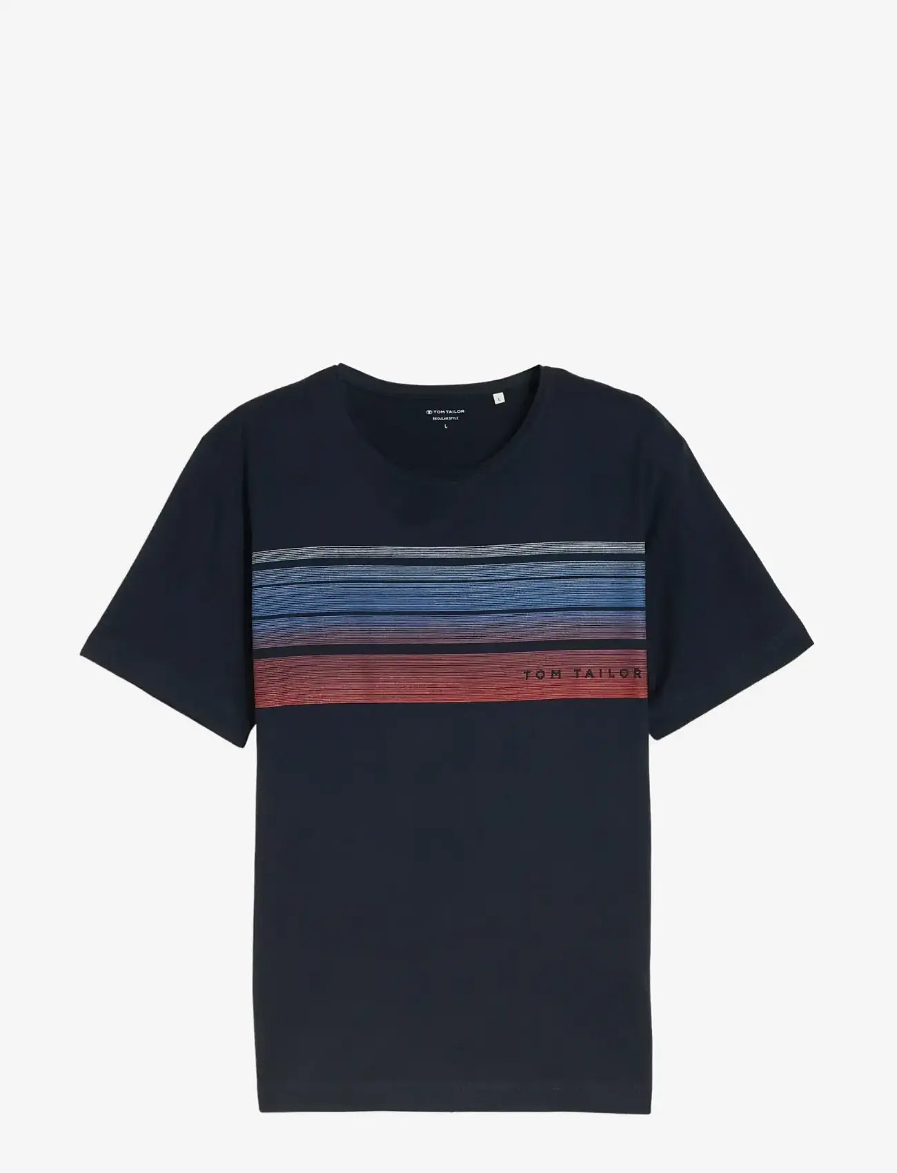 Tom Tailor - printed t-shirt - kortærmede t-shirts - sky captain blue - 1