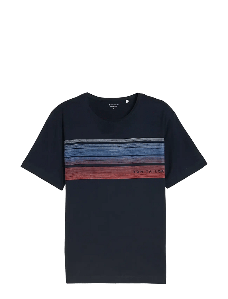 Tom Tailor - printed t-shirt - kortærmede t-shirts - sky captain blue - 1