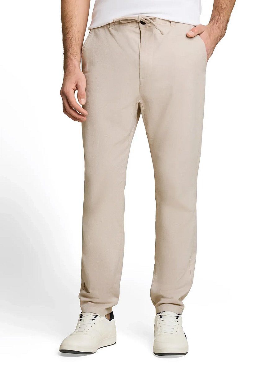 Tom Tailor - regular tapered chino - chinos - cashew beige structure - 3