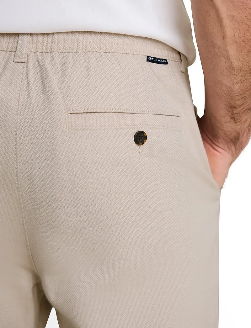 Tom Tailor - regular tapered chino - chinos - cashew beige structure - 4