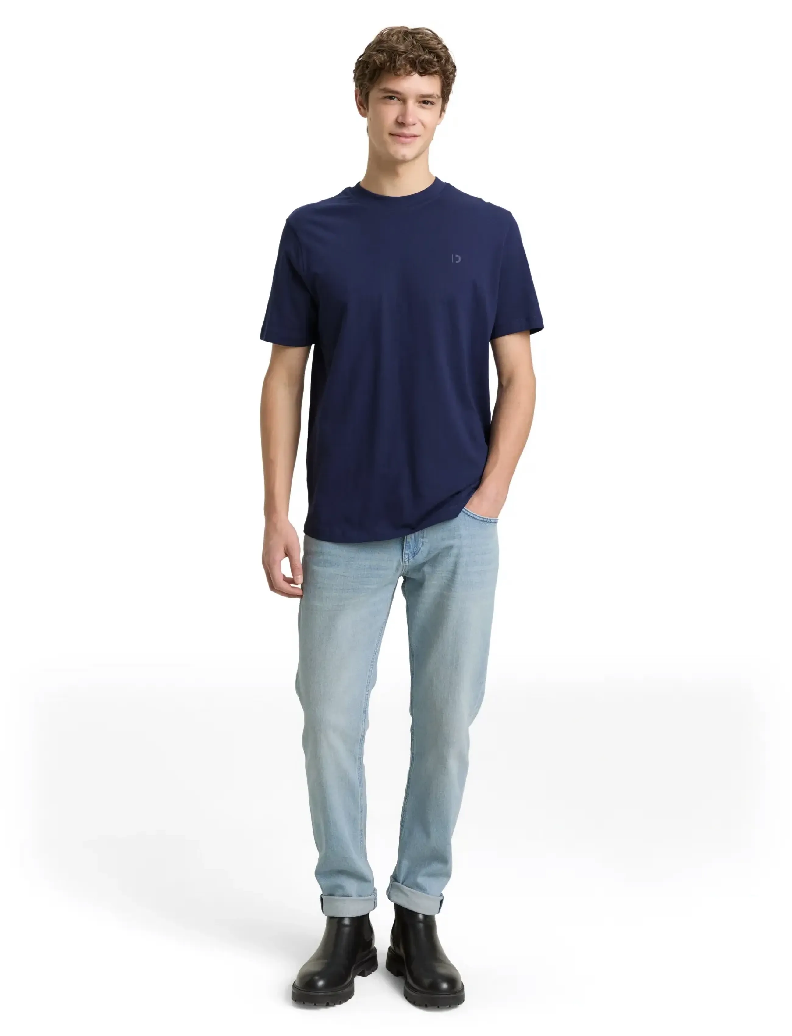 Tom Tailor Doublepack T-Shirt, Packaging, XXL, Navy, T-Shirts > Kortærmede, Herre