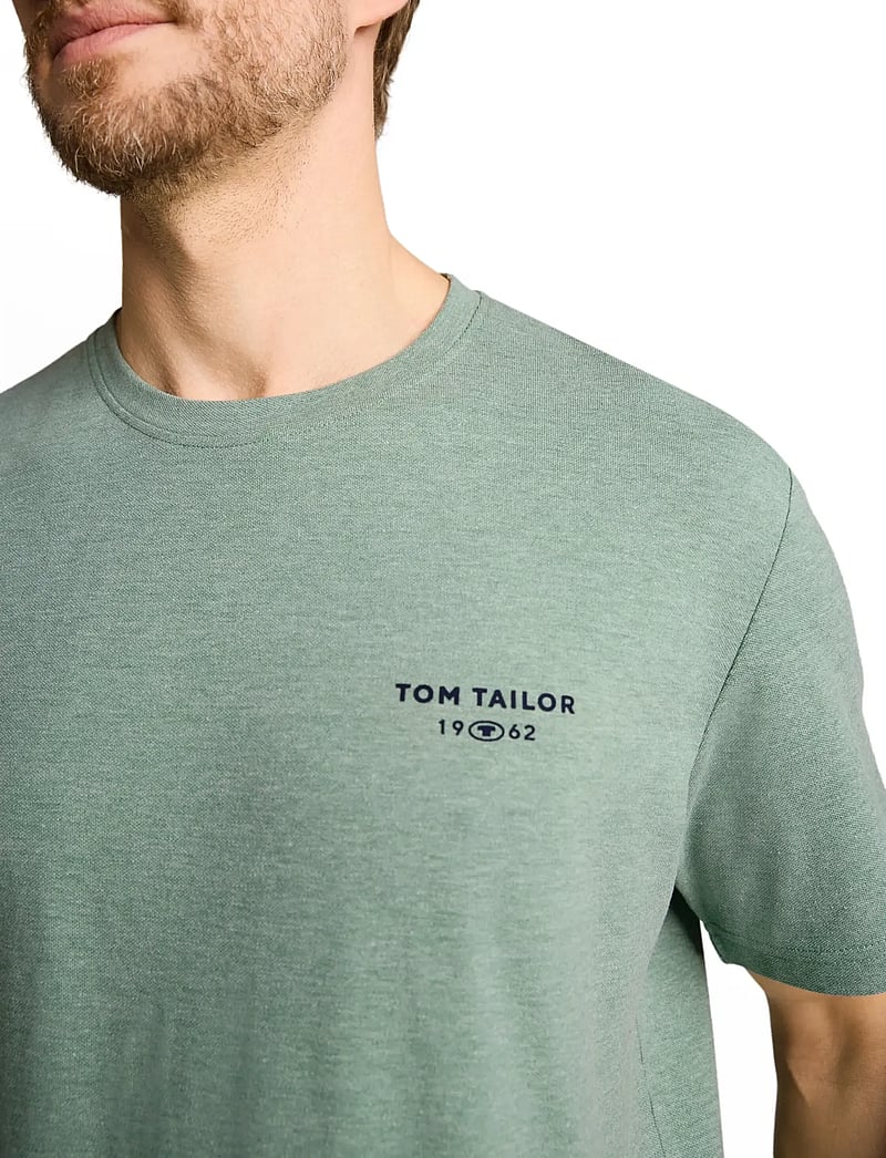 Tom Tailor - pique t-shirt - kortærmede t-shirts - garden green - 4