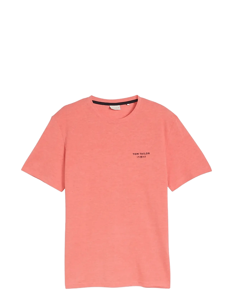 Tom Tailor - pique t-shirt - kurzärmelig - orange red - 1