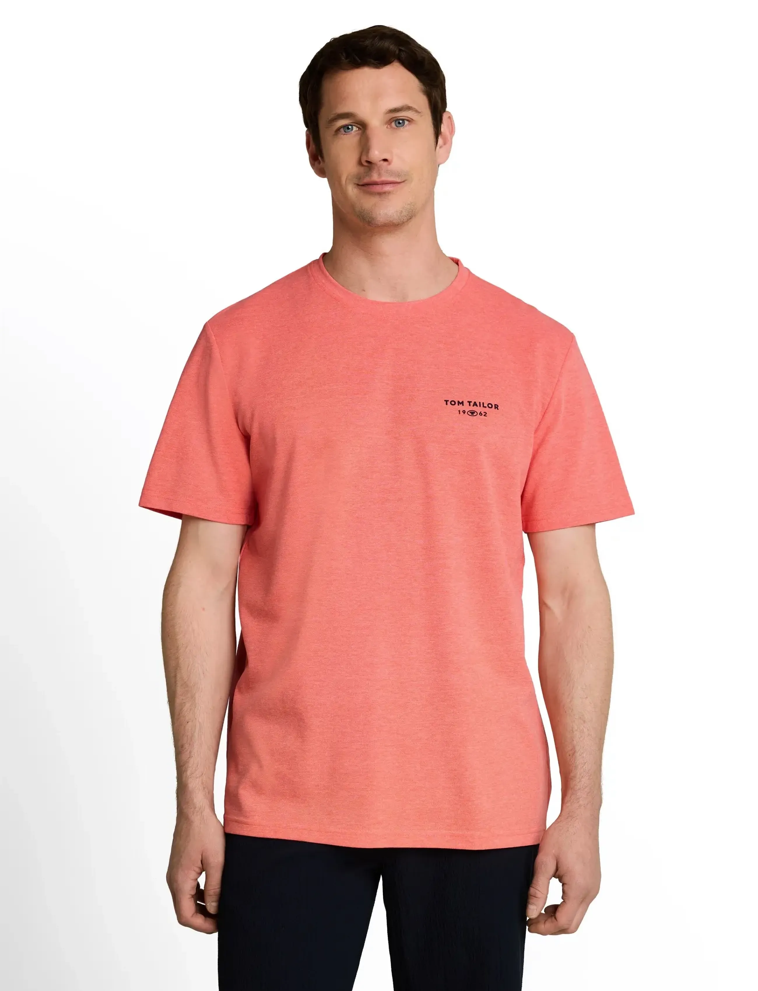Tom Tailor - pique t-shirt - kurzärmelig - orange red - 3